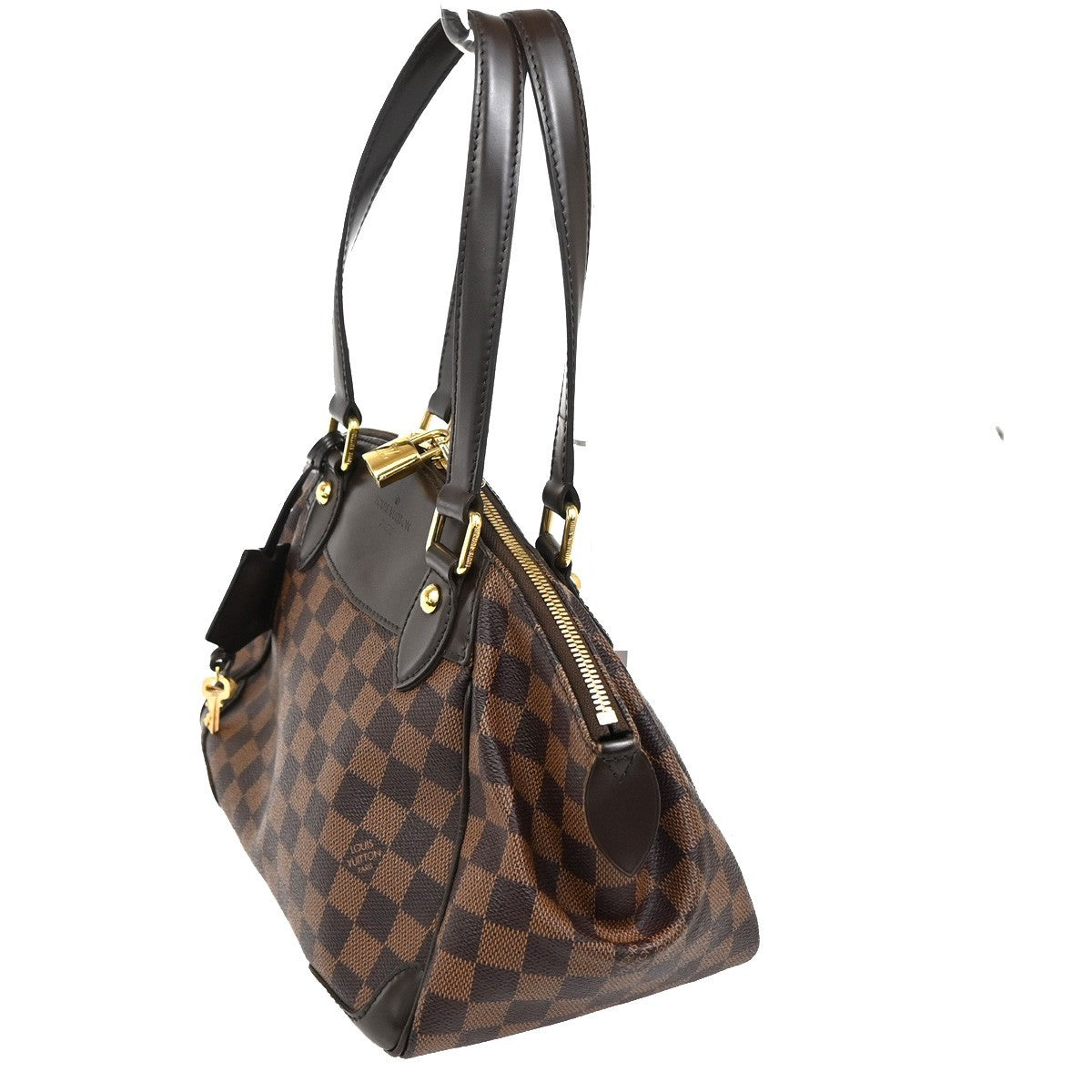LOUIS VUITTON Verona PM Shoulder Bag Damie Ebene Leather Brown N41117 95TA517