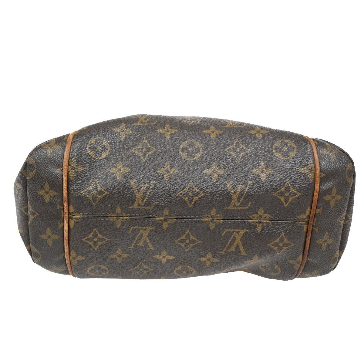 LOUIS VUITTON Logo Totally PM Shoulder Bag Monogram Leather Brown M56688 38KB590