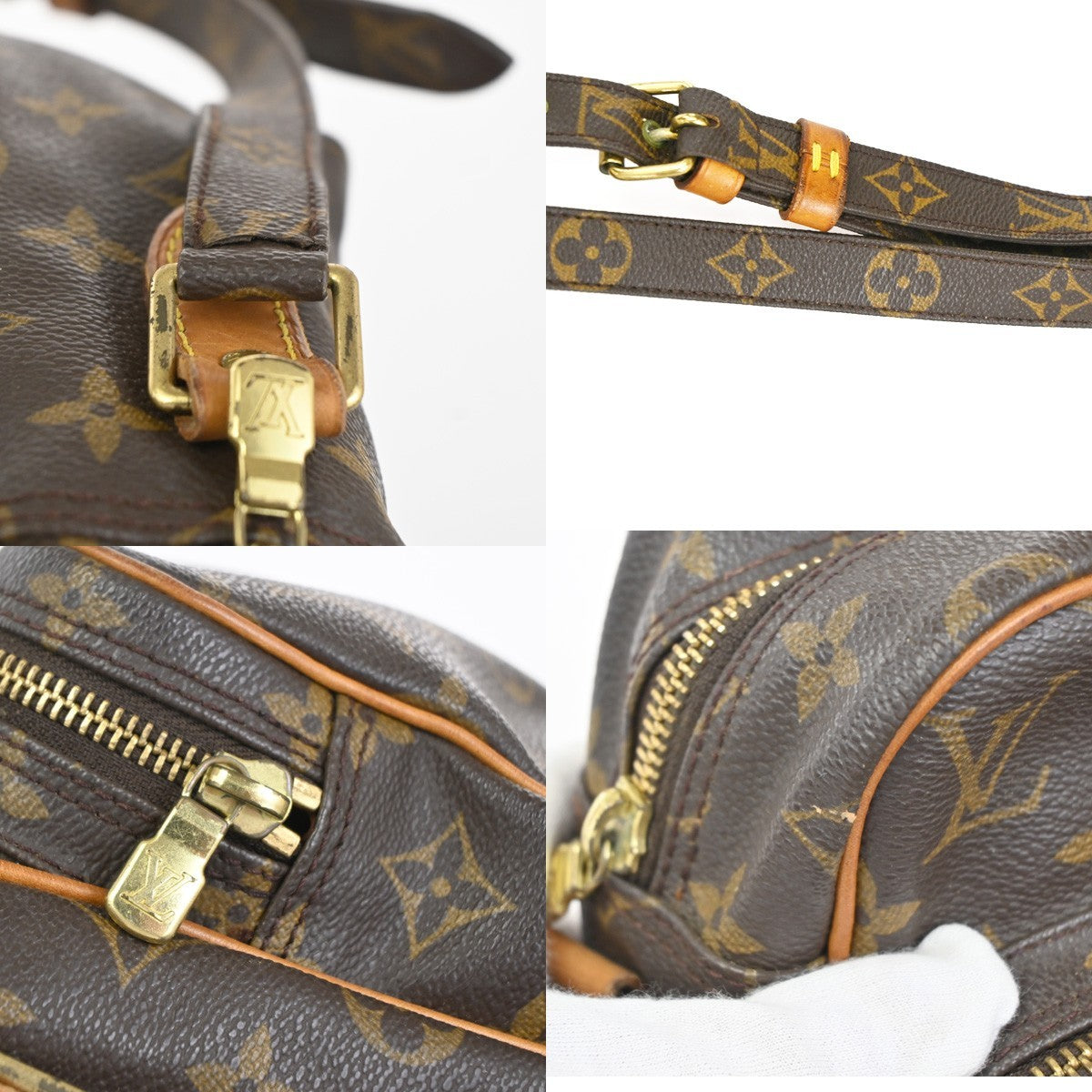 LOUIS VUITTON Nile Crossbody Shoulder Bag Monogram Leather Brown M45244 73TA643