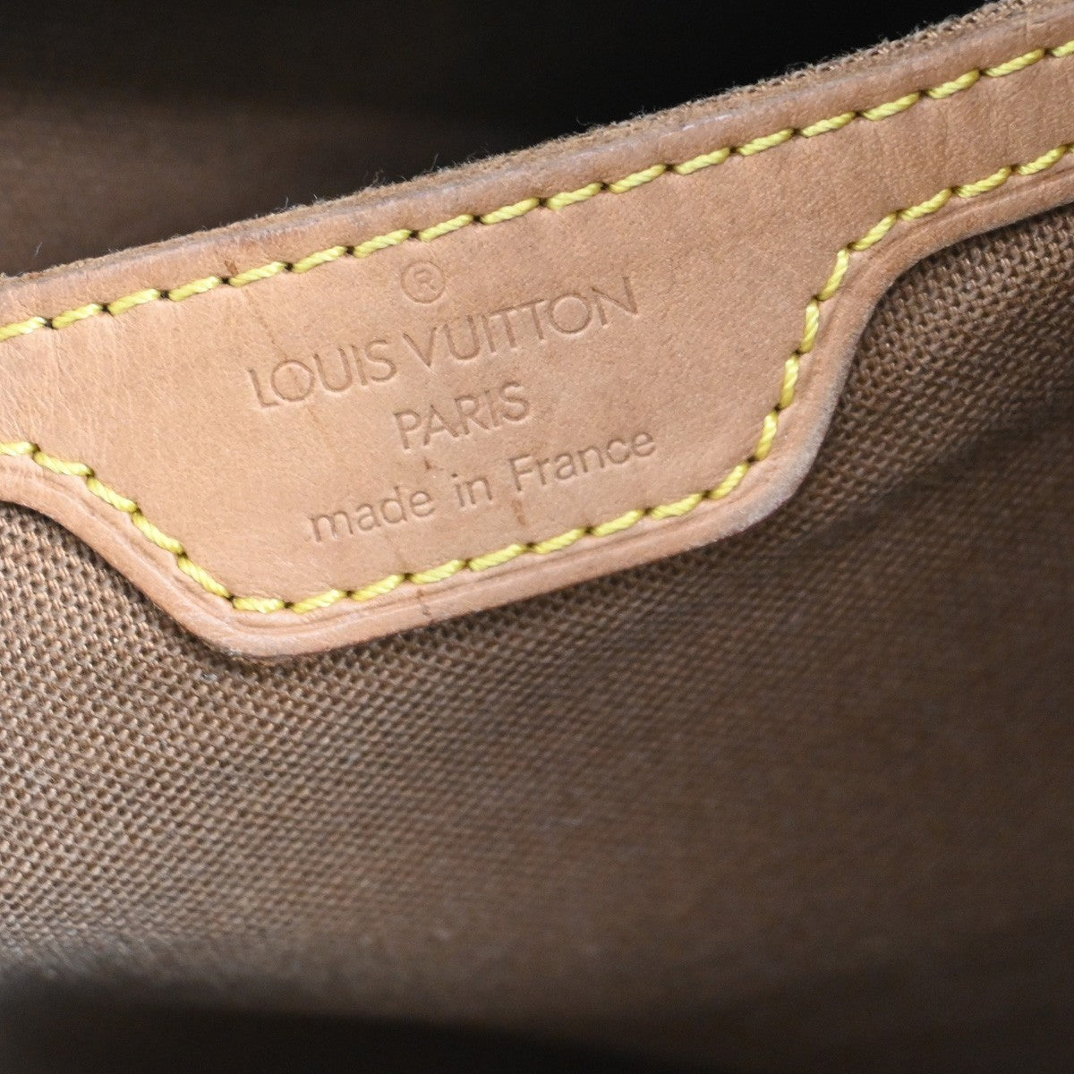 LOUIS VUITTON Montsouris GM Backpack Bag Monogram Leather Brown M51135 71KB593