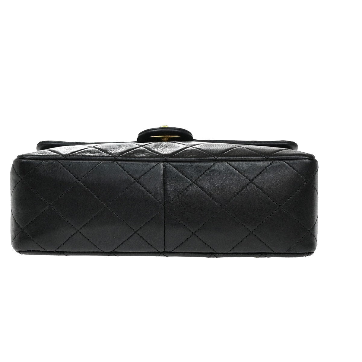 CHANEL CC Mini Matelasse Chain Shoulder Bag Leather Black GHW Vintage 318RF284