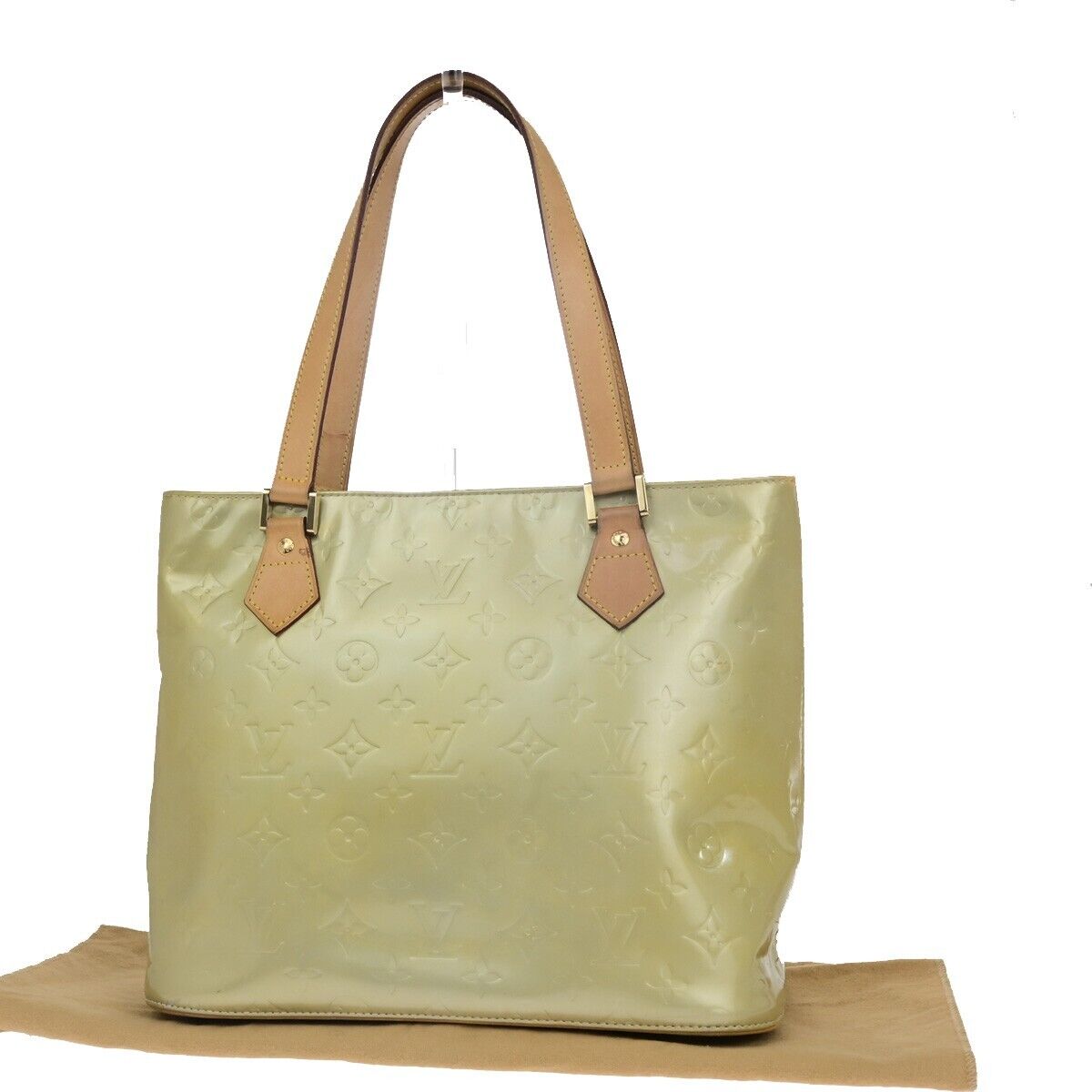 LOUIS VUITTON Houston Shoulder Bag Monogram Vernis Leather Yellow M91055 63HC025