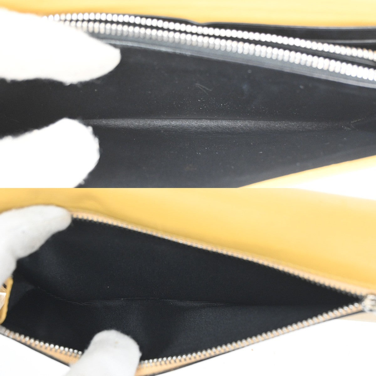LOEWE Anagram LOGO Bifold Long Wallet Leather Yellow SHW Spain 01KD056