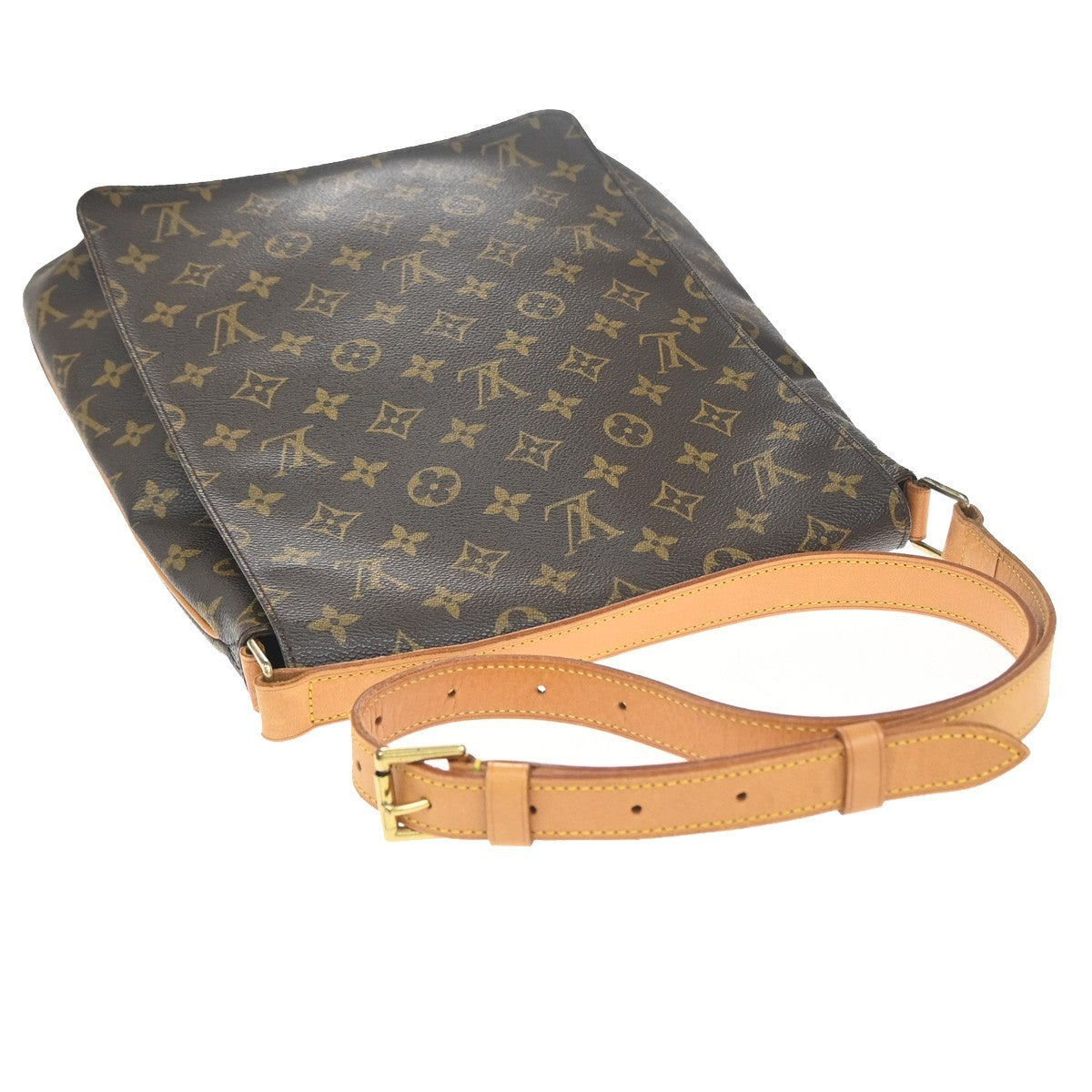 LOUIS VUITTON Musette Shoulder Bag Monogram Leather Brown France M51256 79KC804