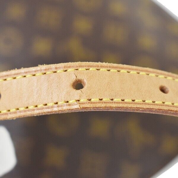 LOUIS VUITTON Logo Drouot Shoulder Bag Monogram Leather Brown M51290 19YC093