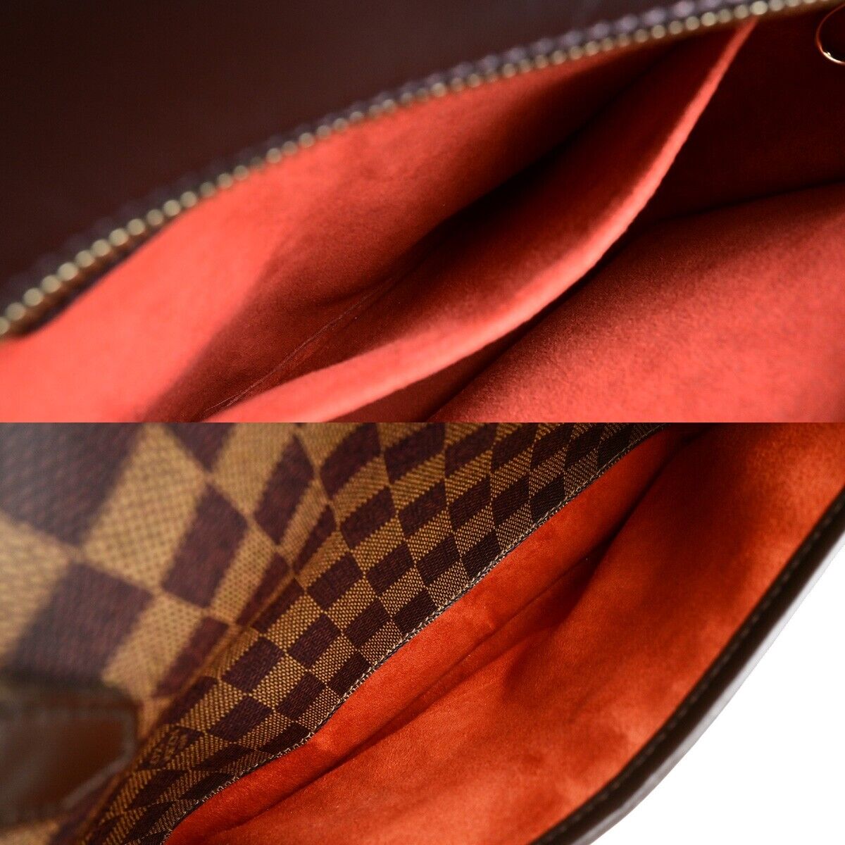 LOUIS VUITTON Sarria Horizontal Hand Bag Damier Ebene Leather BN N51282 93ED029