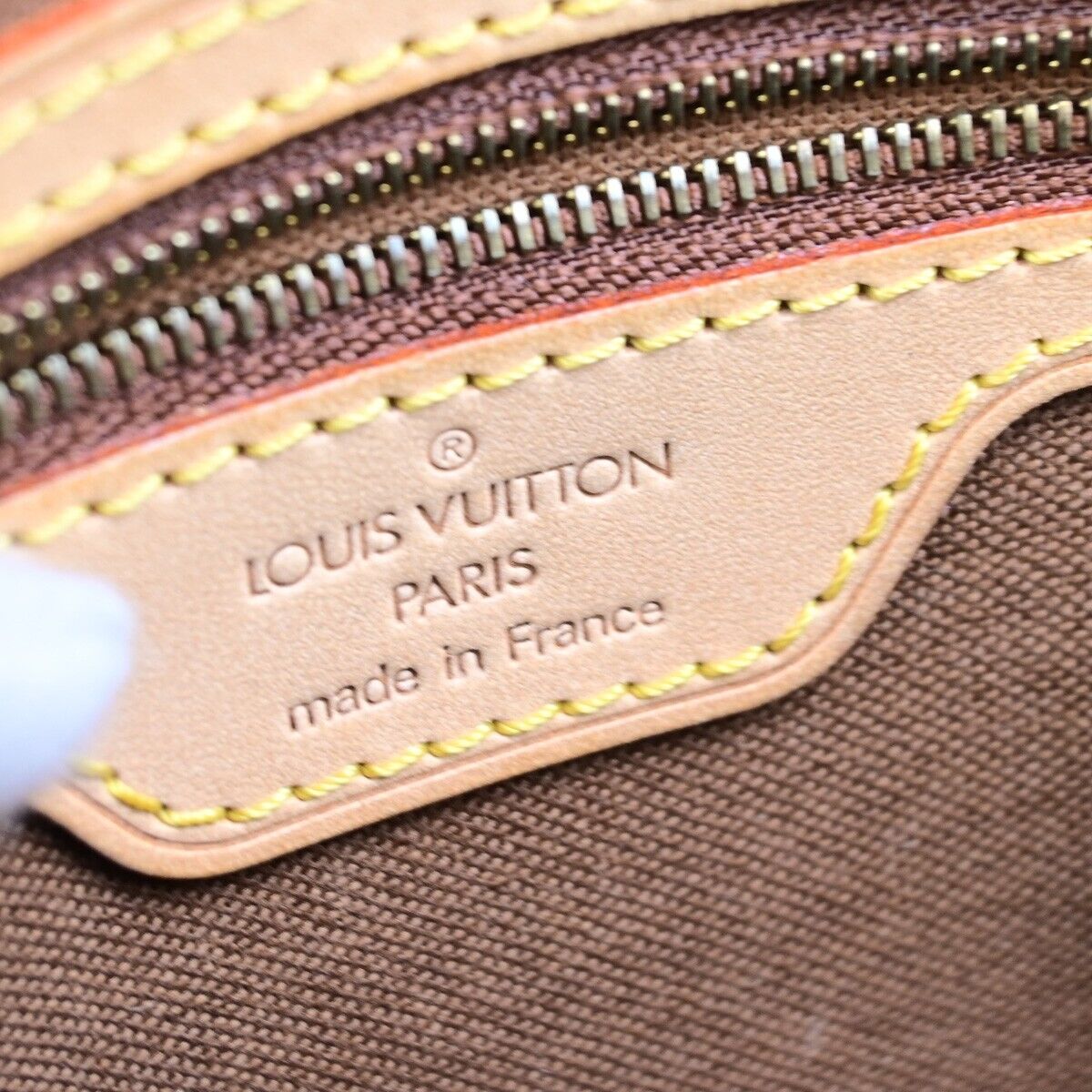 LOUIS VUITTON Mini Looping Hand Bag Monogram Leather Brown France M51147 50KA470