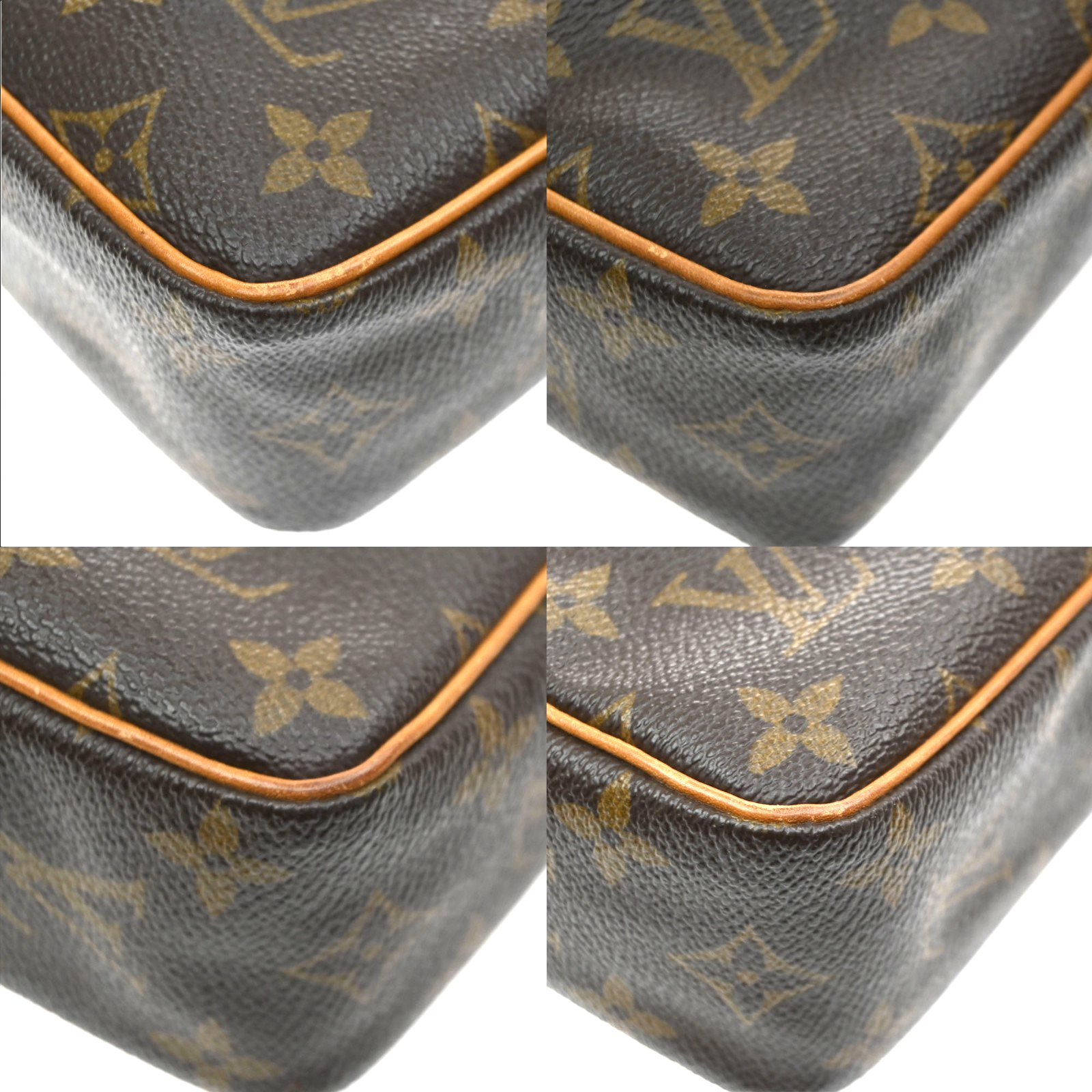 LOUIS VUITTON Compiegne 23 Clutch Hand Bag Monogram Leather Brown M51847 66KD123