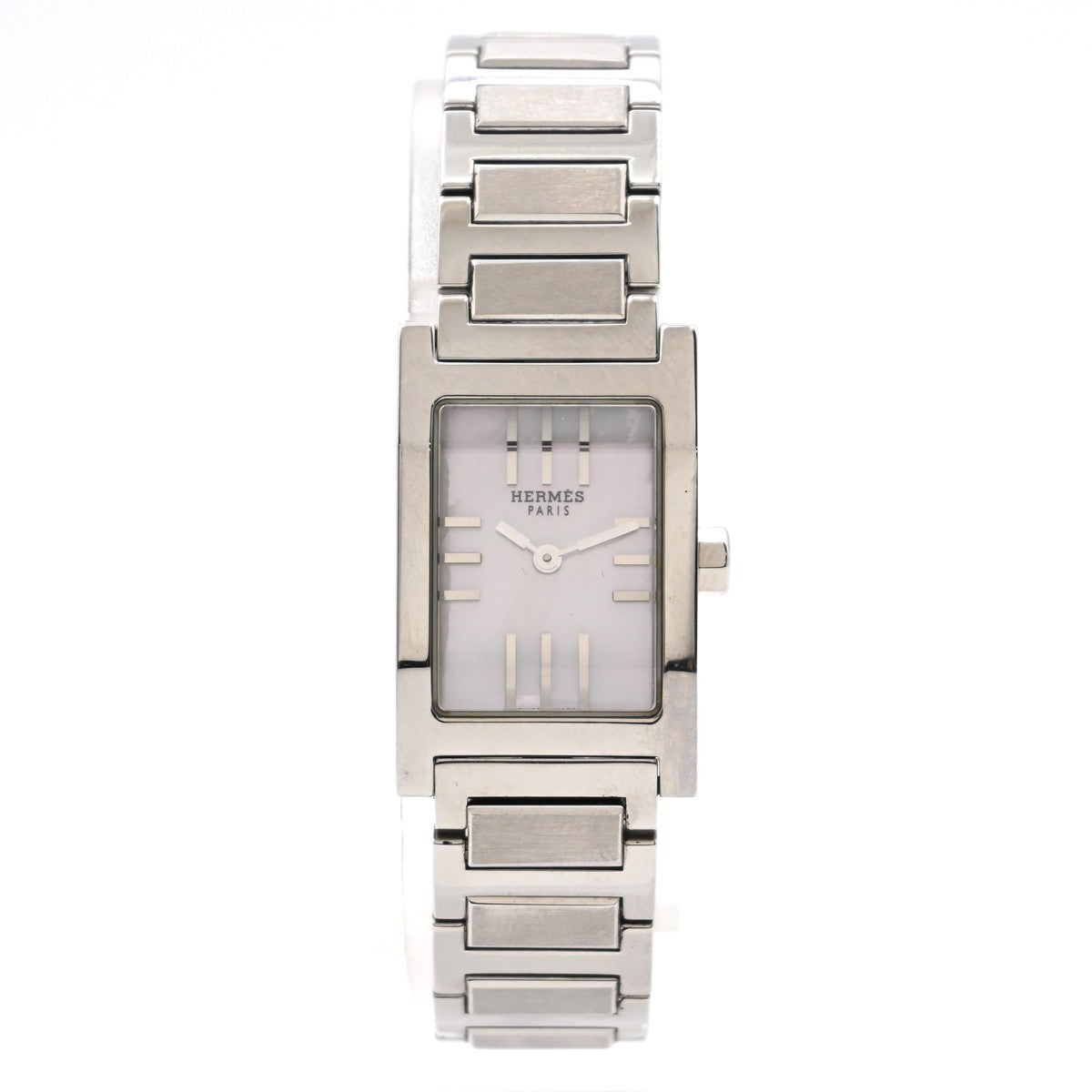 [Near Mint] HERMES Tandem TA1.210 Wrist Watch 19mm Shell Dial Quartz SS 97LC579