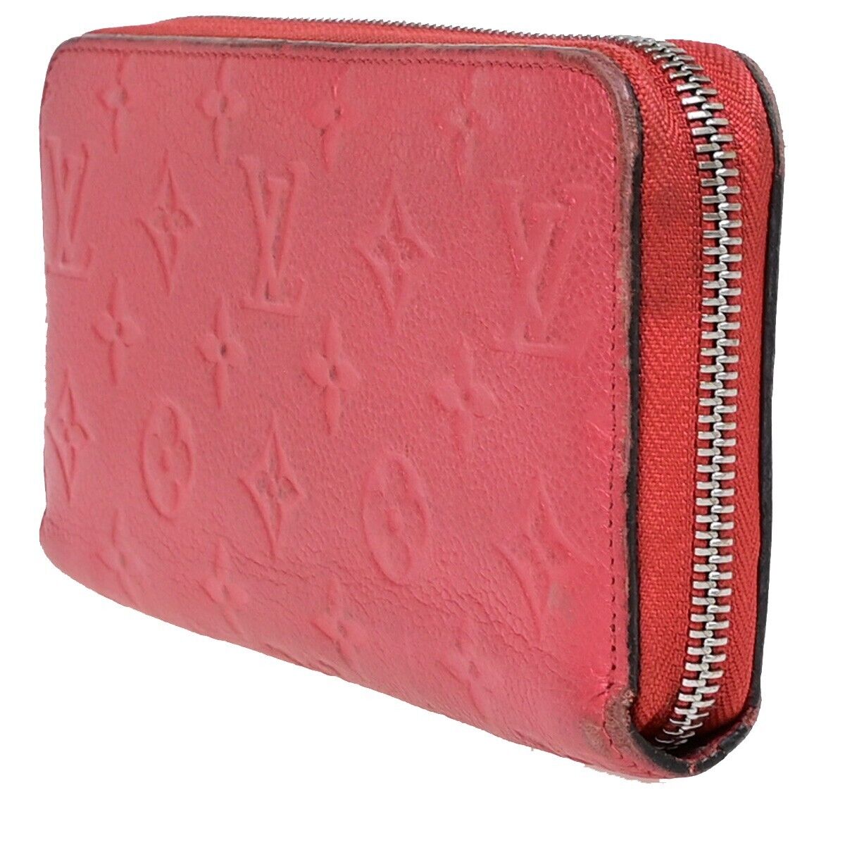 LOUIS VUITTON Long Zippy Wallet Monogram Empreinte Leather Cherry M68571 66EB325