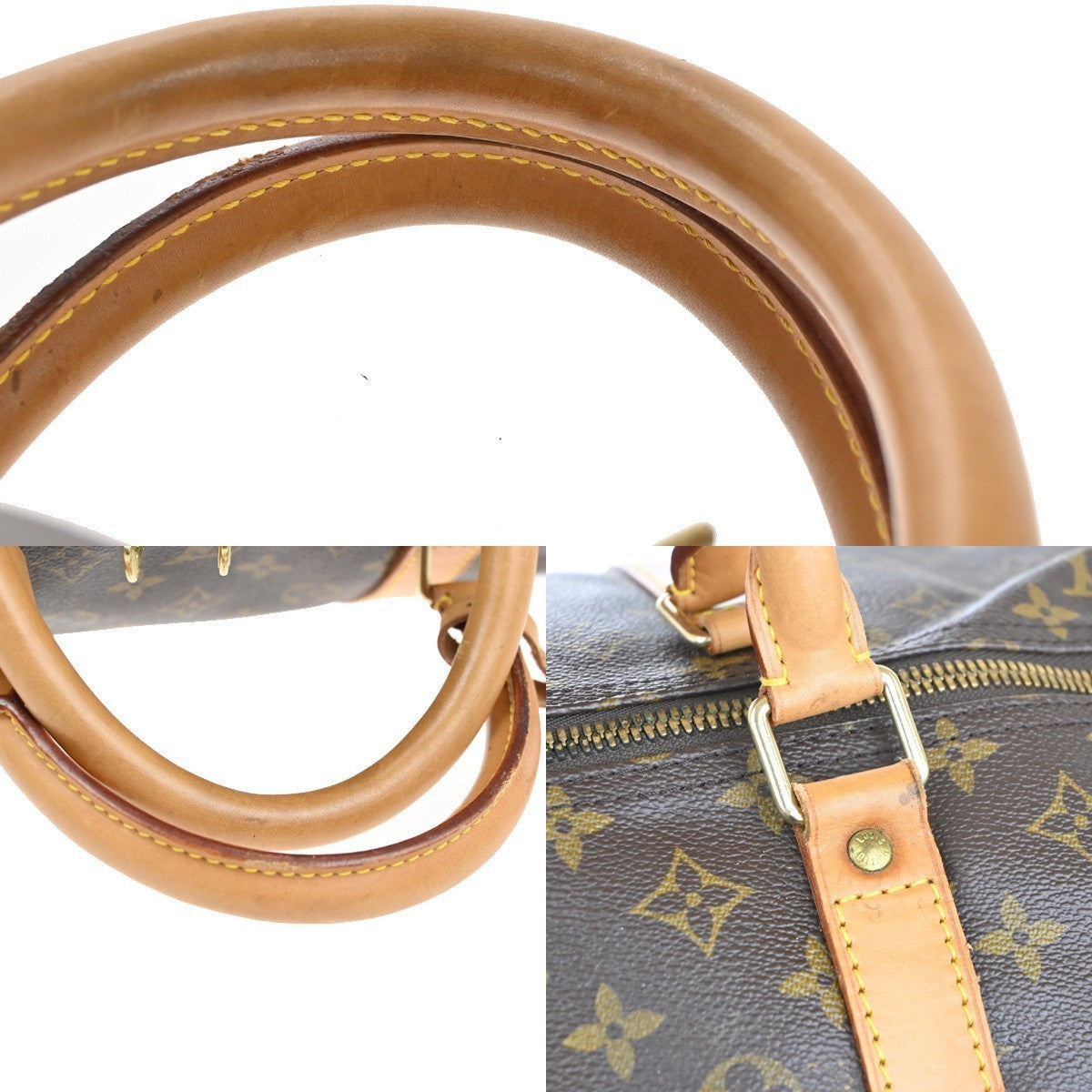 LOUIS VUITTON Keepall 60 Travel Hand Bag Monogram Leather Brown M41422 16TA482