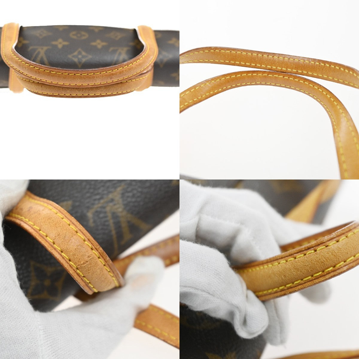 LOUIS VUITTON Sonatine Hand Bag Monogram Leather Brown France M51902 11MA528