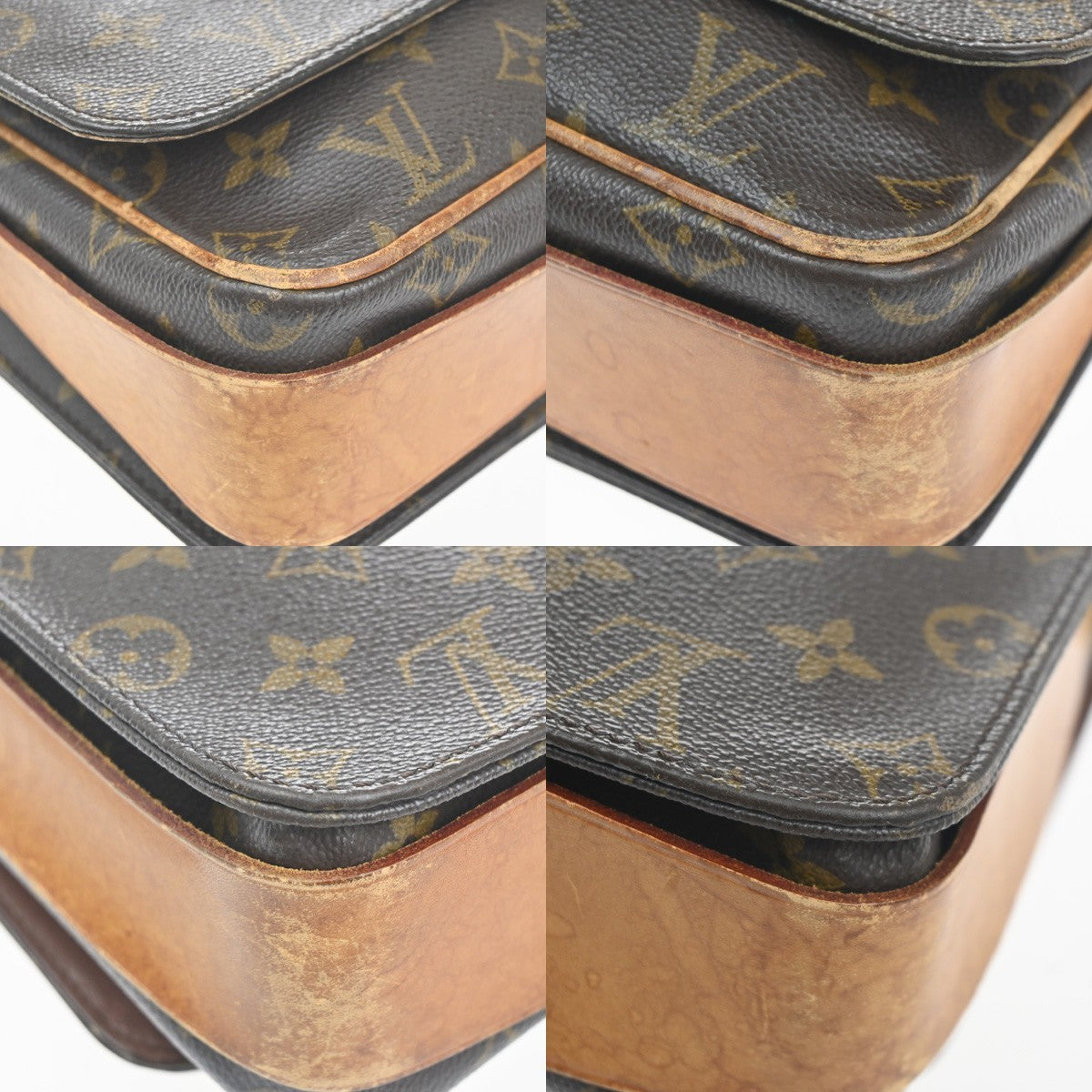 LOUIS VUITTON Cartouchiere GM Shoulder Bag Monogram Leather Brown M51252 69KC705
