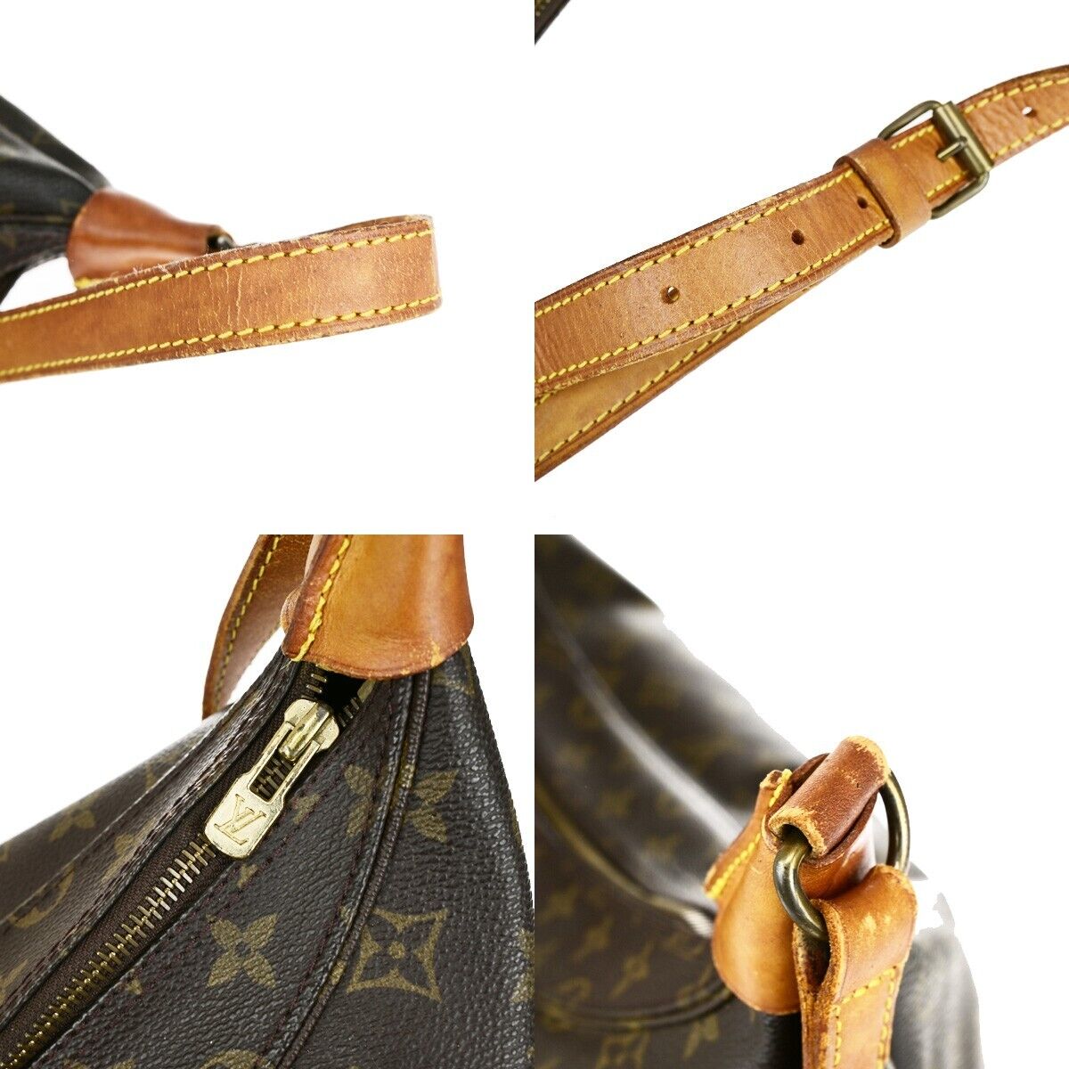 LOUIS VUITTON Boulogne 50 Shoulder Bag Monogram Leather Brown M51114 30EC894