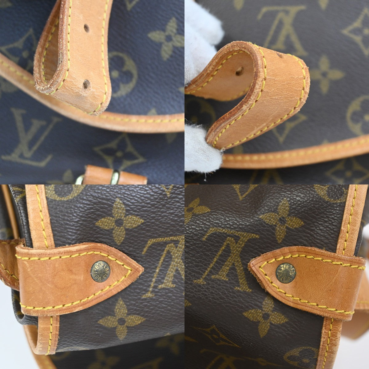 LOUIS VUITTON Saumur 35 Shoulder Bag Monogram Leather BN France M42254 79CA787