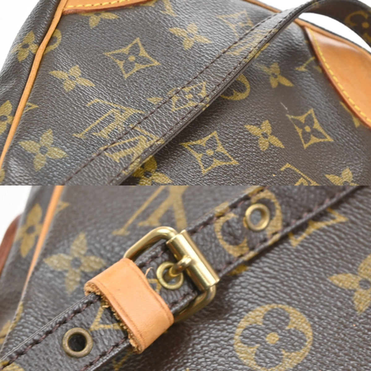 LOUIS VUITTON Danube Shoulder Bag Monogram Leather Brown France M45266 93CA943