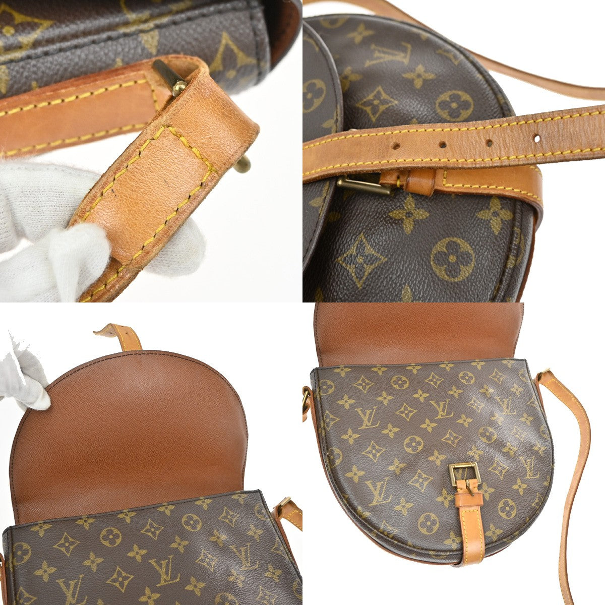 LOUIS VUITTON Chantilly GM Shoulder Bag Monogram Leather BN USA M51232 34YH742
