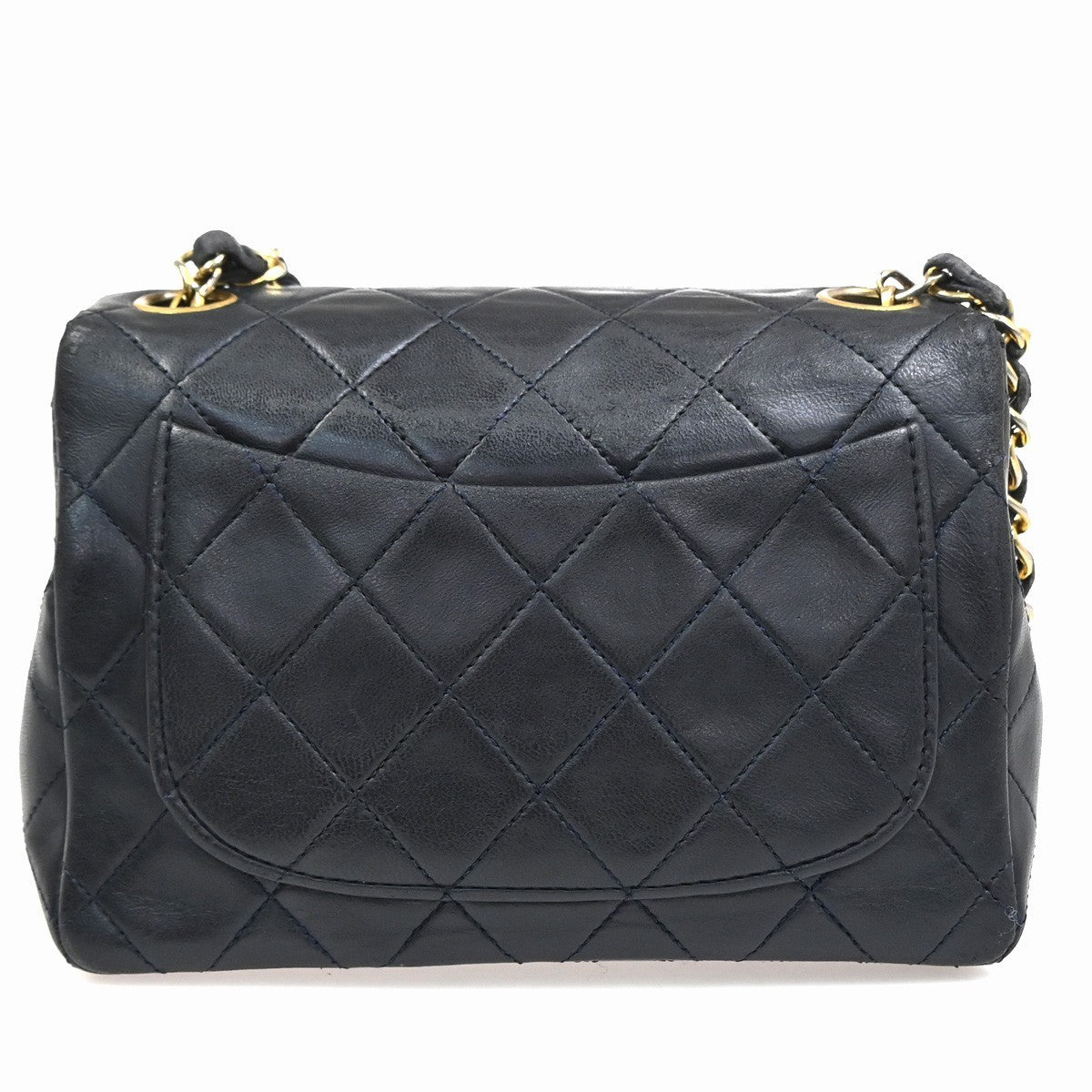 CHANEL CC Mini Matelasse Chain Shoulder Bag Leather Black GHW France 310RL917