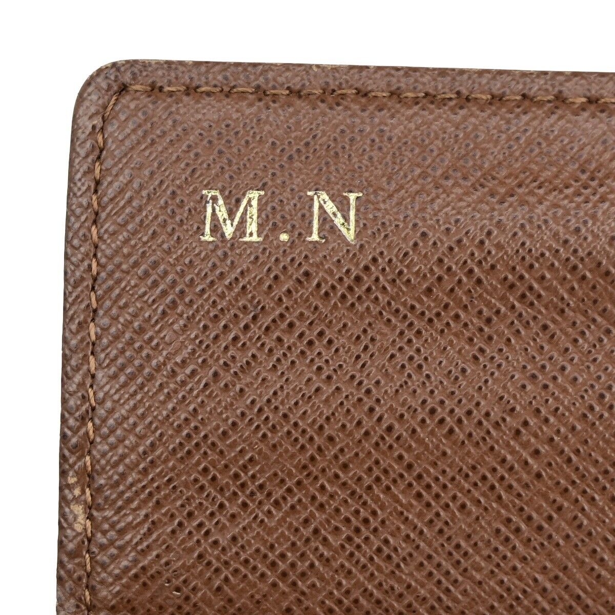 LOUIS VUITTON LV Logo 4 Set Bifold Trifold Long Wallet Monogram Brown 65FA707