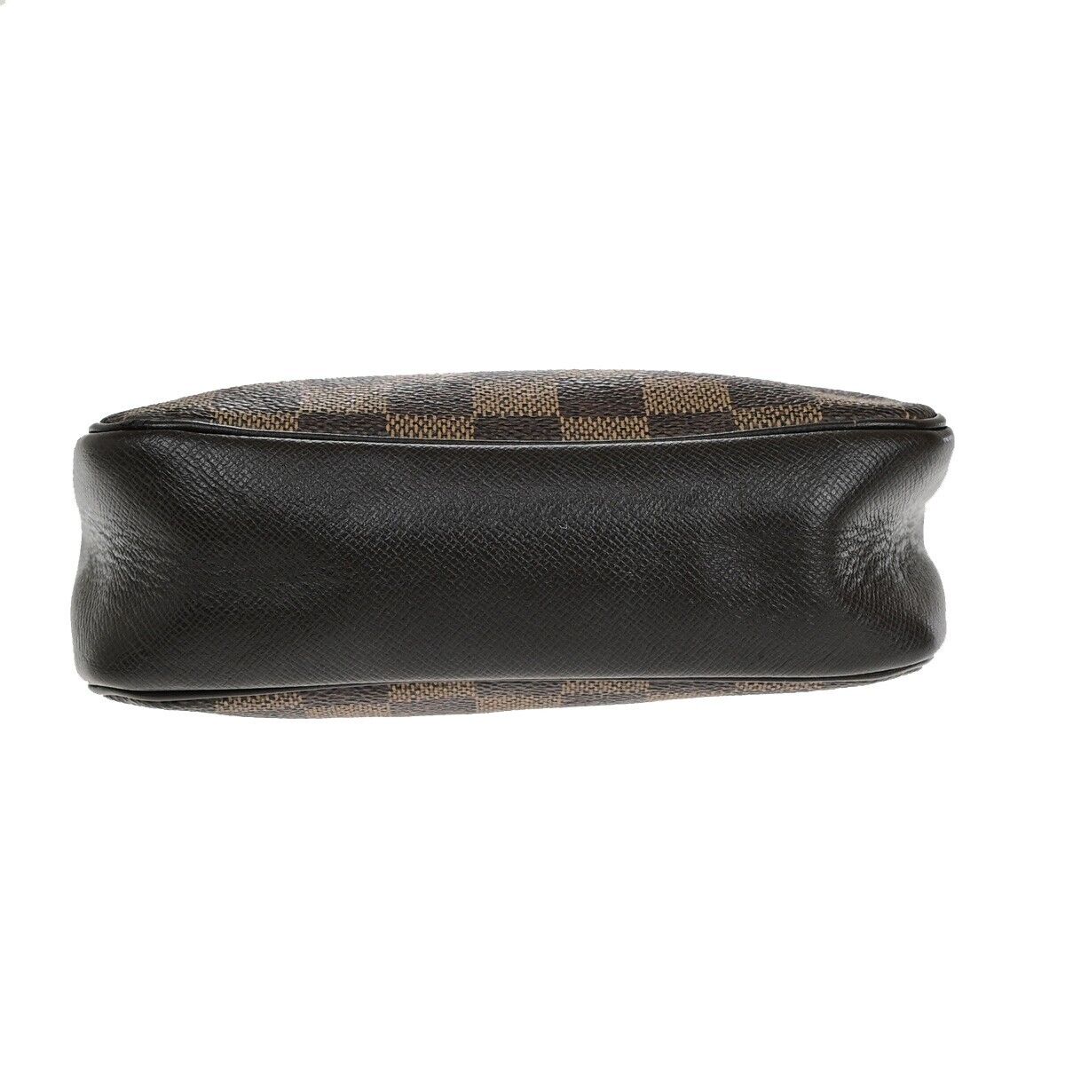 LOUIS VUITTON  Trousse Makeup Hand Bag Damier Ebene Leather Brown N51982 81EB766