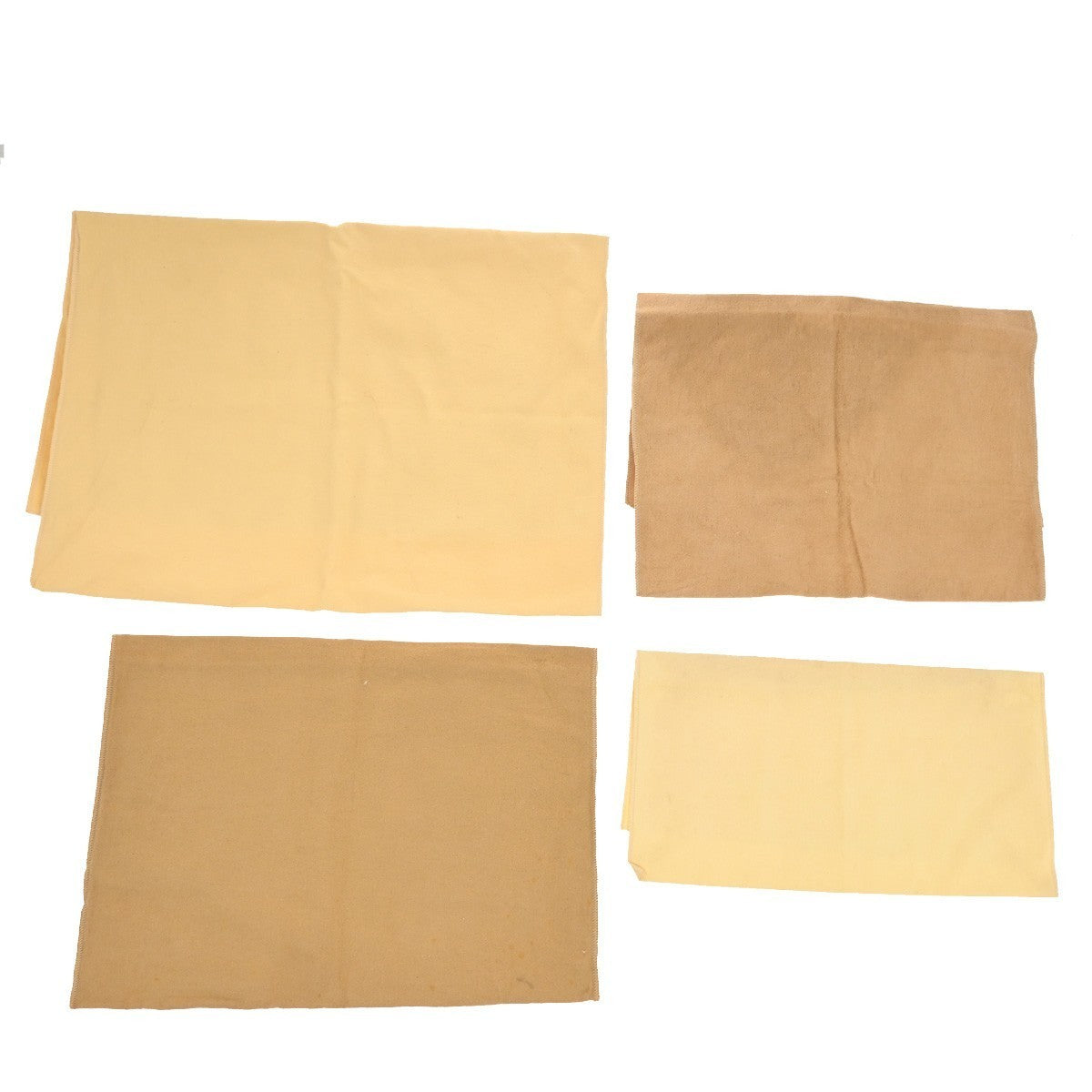 LOUIS VUITTON Logo 10 Set Dust Bag Drawstring Canvas Cotton Beige Brown 09KP045