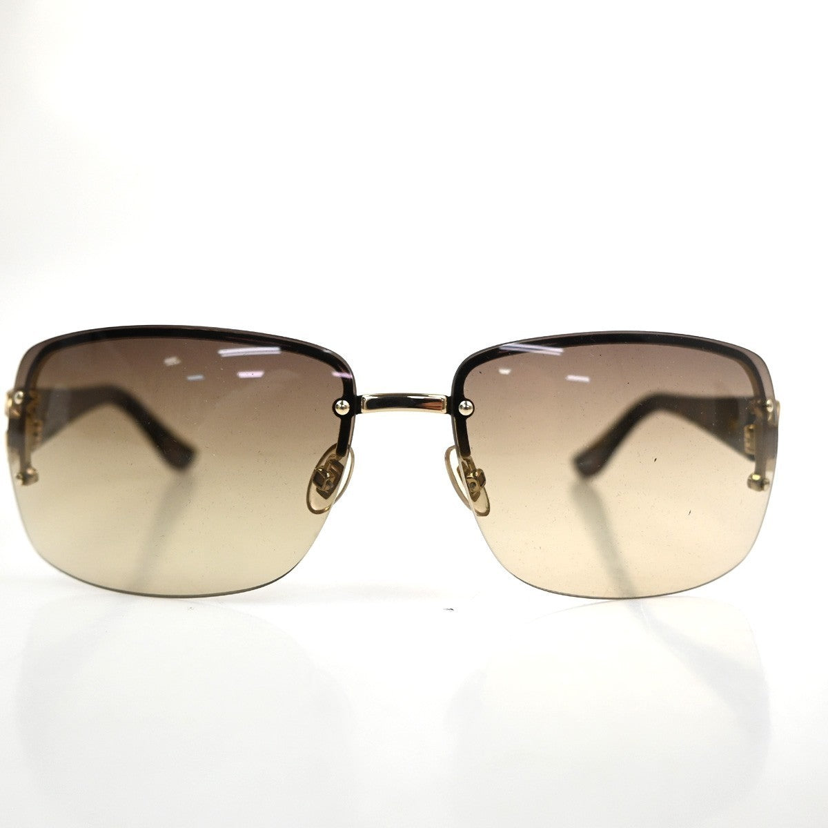 GUCCI GG Sunglasses GG 2804/F/S/ Eye Were Plastic Metal Black Brown 07TA617