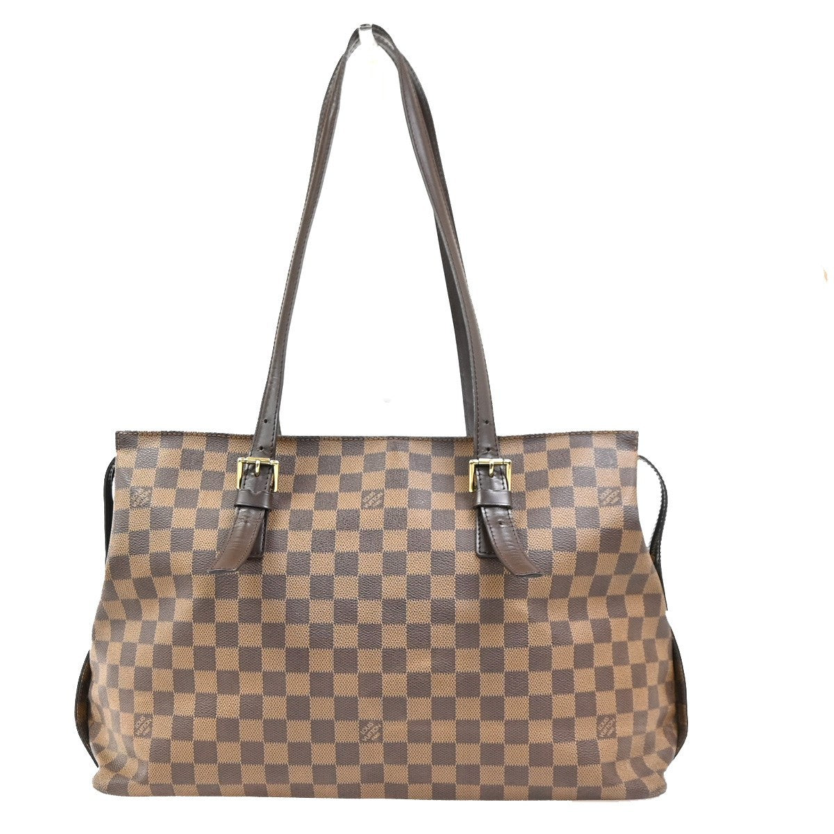 LOUIS VUITTON Chelsea Shoulder Tote Bag Damier Ebene Leather BN N51119 77MA601