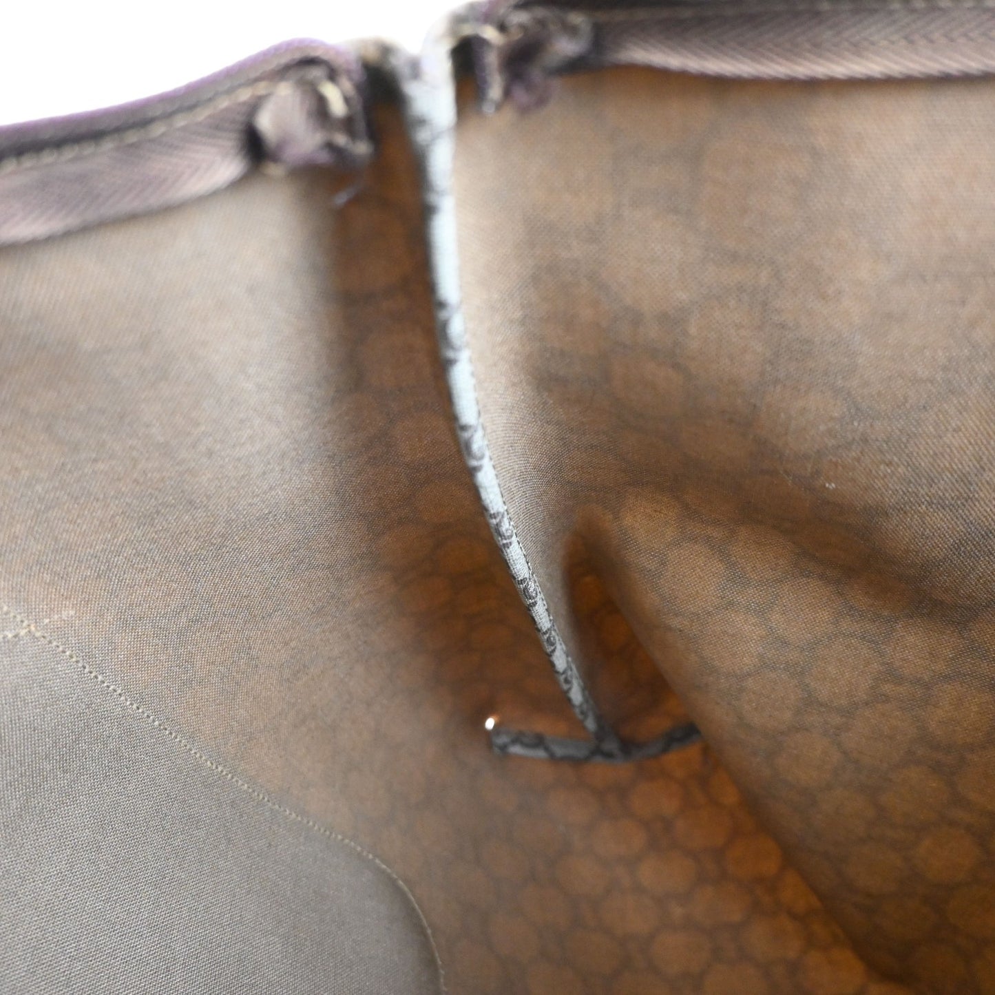 GUCCI PLUS GG Pattern Sherry Shoulder Tote Bag PVC Leather Brown Italy 61KD125