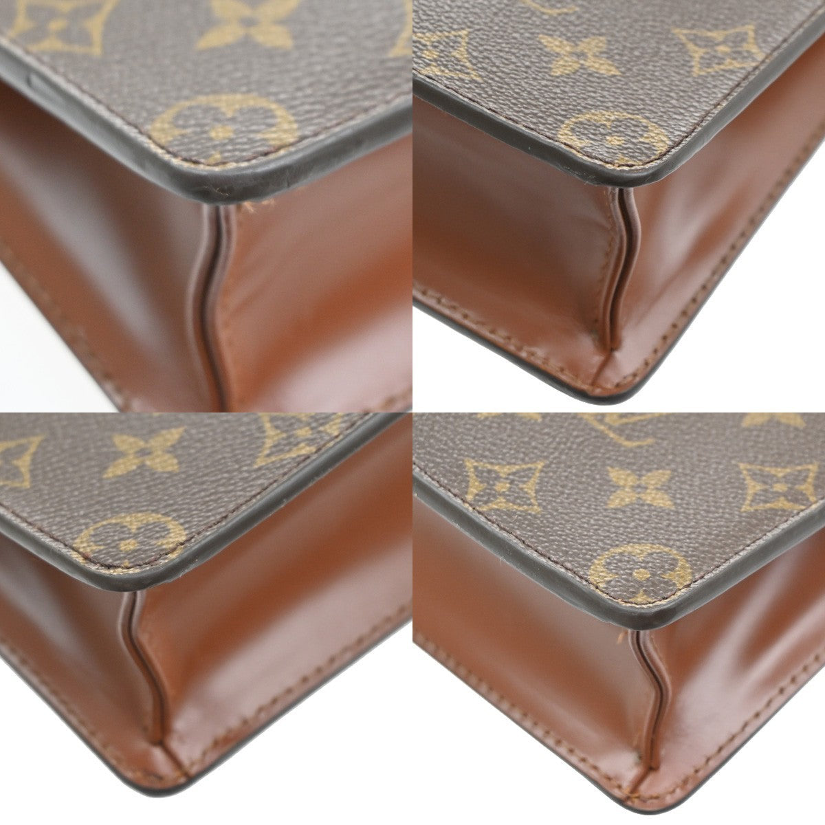 LOUIS VUITTON Pochette Homme Clutch Hand Bag Monogram Leather BN M51795 33SA152