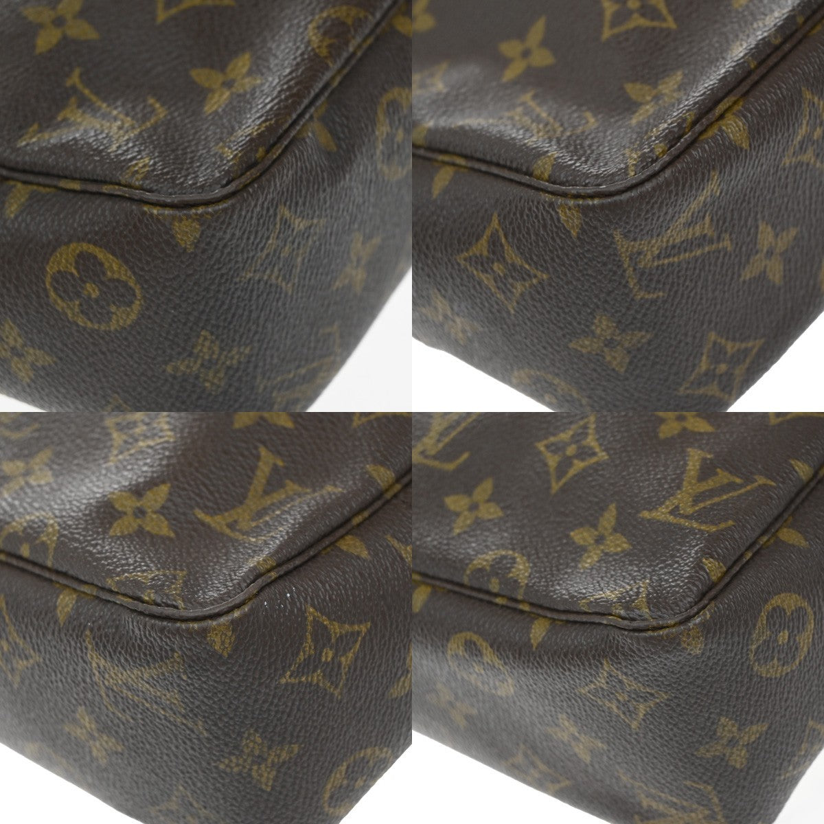 LOUIS VUITTON Trousse Toilette 28 Clutch Hand Bag Monogram Brown M47522 62EG045