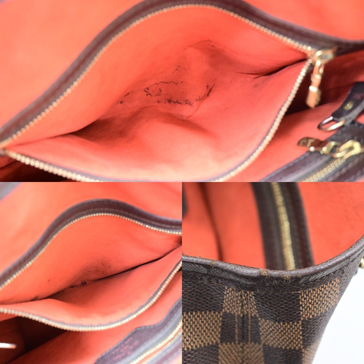LOUIS VUITTON Marais Shoulder Bag Damier Ebene Leather BN USA N42240 77MA694