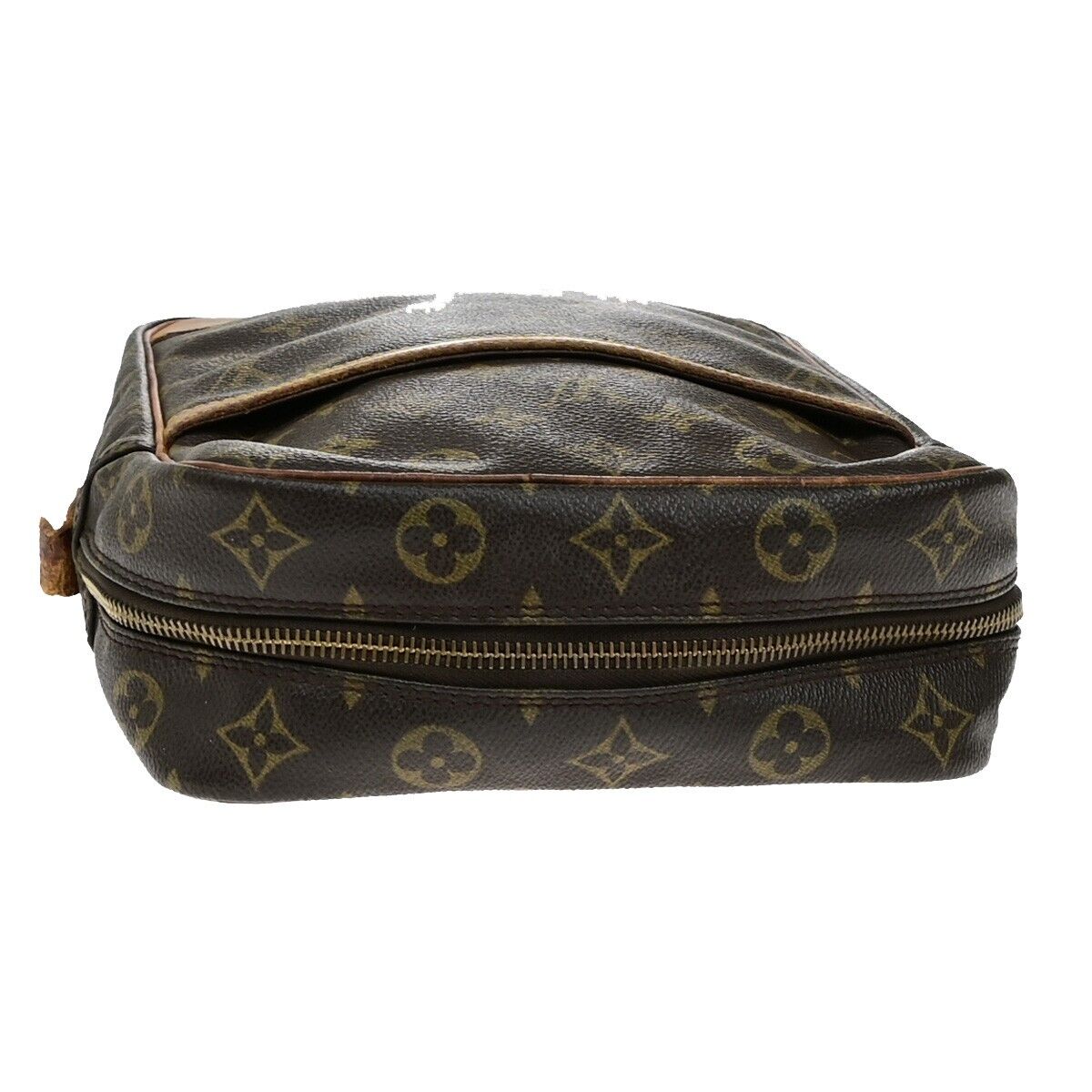 LOUIS VUITTON Logo Danube MM Shoulder Bag Monogram Leather Brown M45264 04EE003