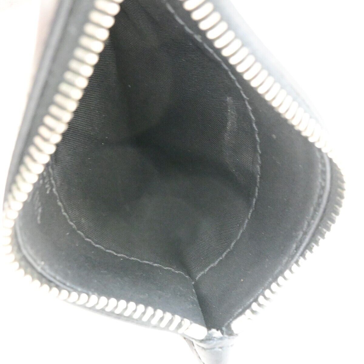 VALENTINO GARAVANI VLTN Logo Coin Wallet Card Holder Studs Leather Black 67YG964