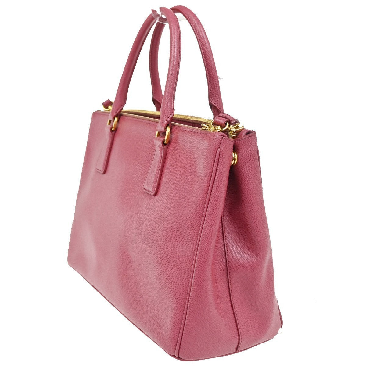 PRADA Galleria 2Way Shoulder Hand Bag Saffiano Leather Pink Italy 11CA830