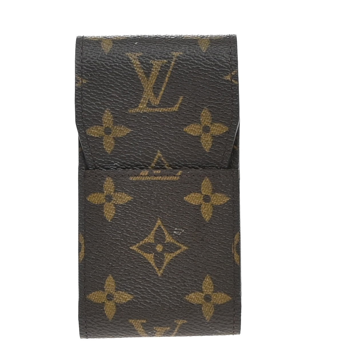 LOUIS VUITTON Etui Cigarette Case Monogram Leather Brown M63024 08KB380