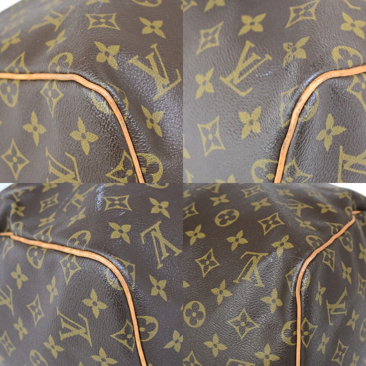 LOUIS VUITTON Keepall 55 Travel Hand Bag Monogram Leather Brown M41424 73YF150