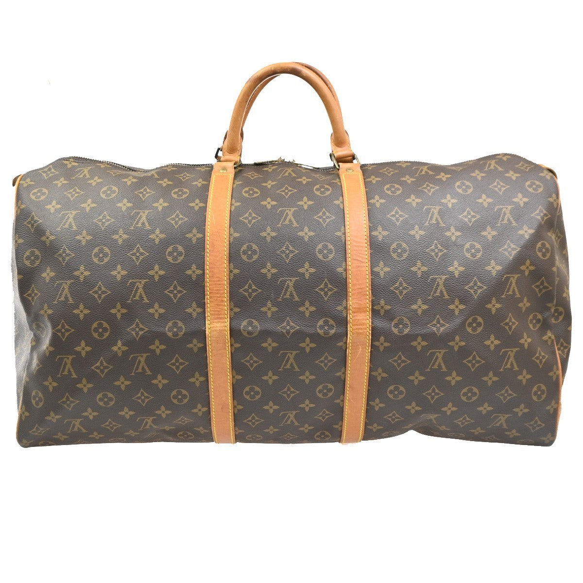 LOUIS VUITTON Keepall 60 Travel Hand Bag Monogram Leather Brown M41422 11PA090