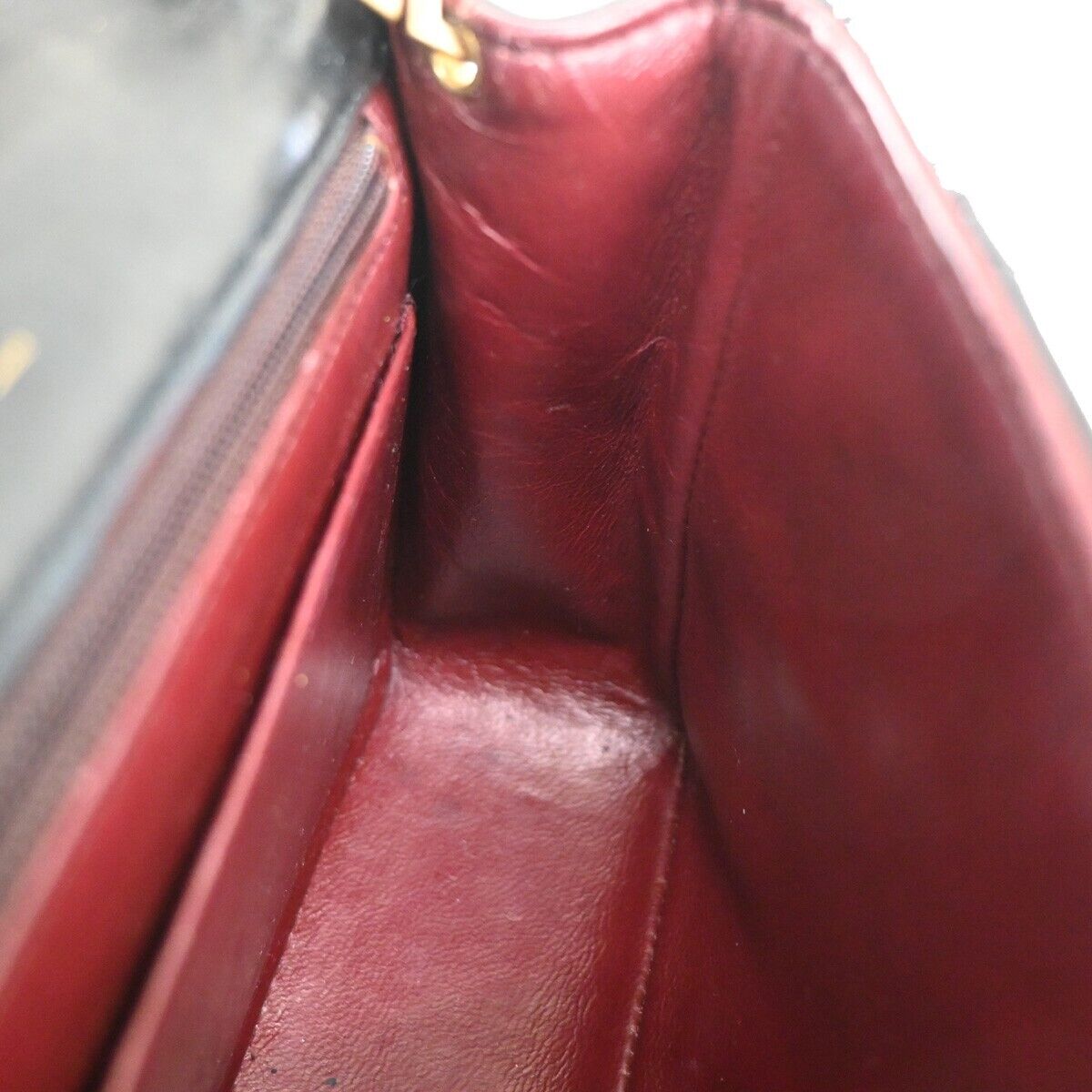 CHANEL CC Mini Matelasse Chain Shoulder Bag Leather Black GHW Vintage 691RJ256