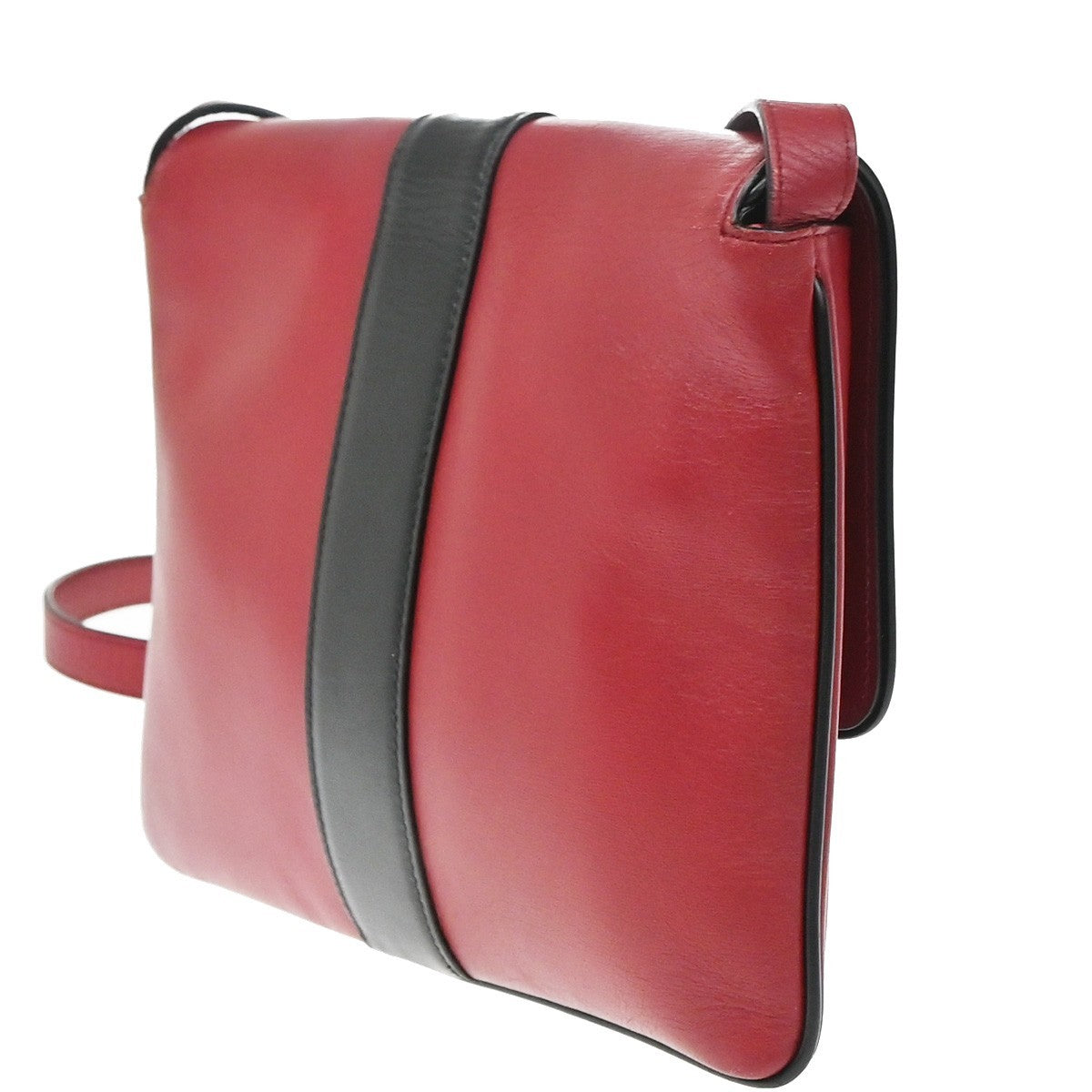 GUCCI Logo GG Marmont Ally Shoulder Bag Leather Red GHW 74KP184
