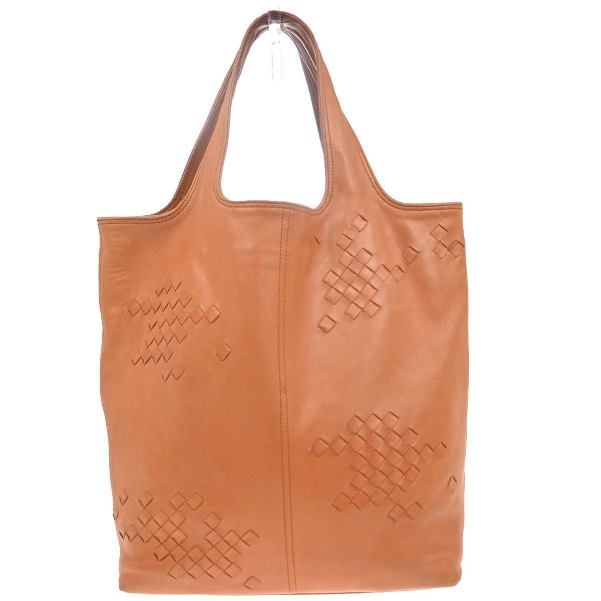 BOTTEGA VENETA Logo Intrecciato Shoulder Hand Bag Leather Orange Italy 89KC708