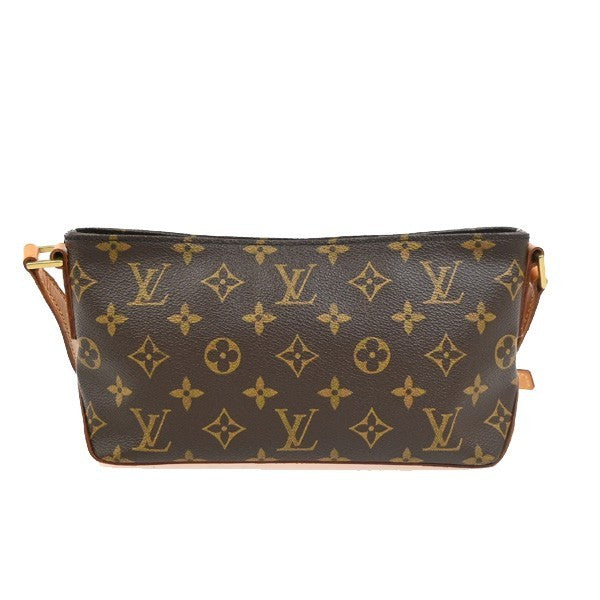 LOUIS VUITTON Logo Trotteur Shoulder Bag Monogram Leather Brown M51240 12PA122