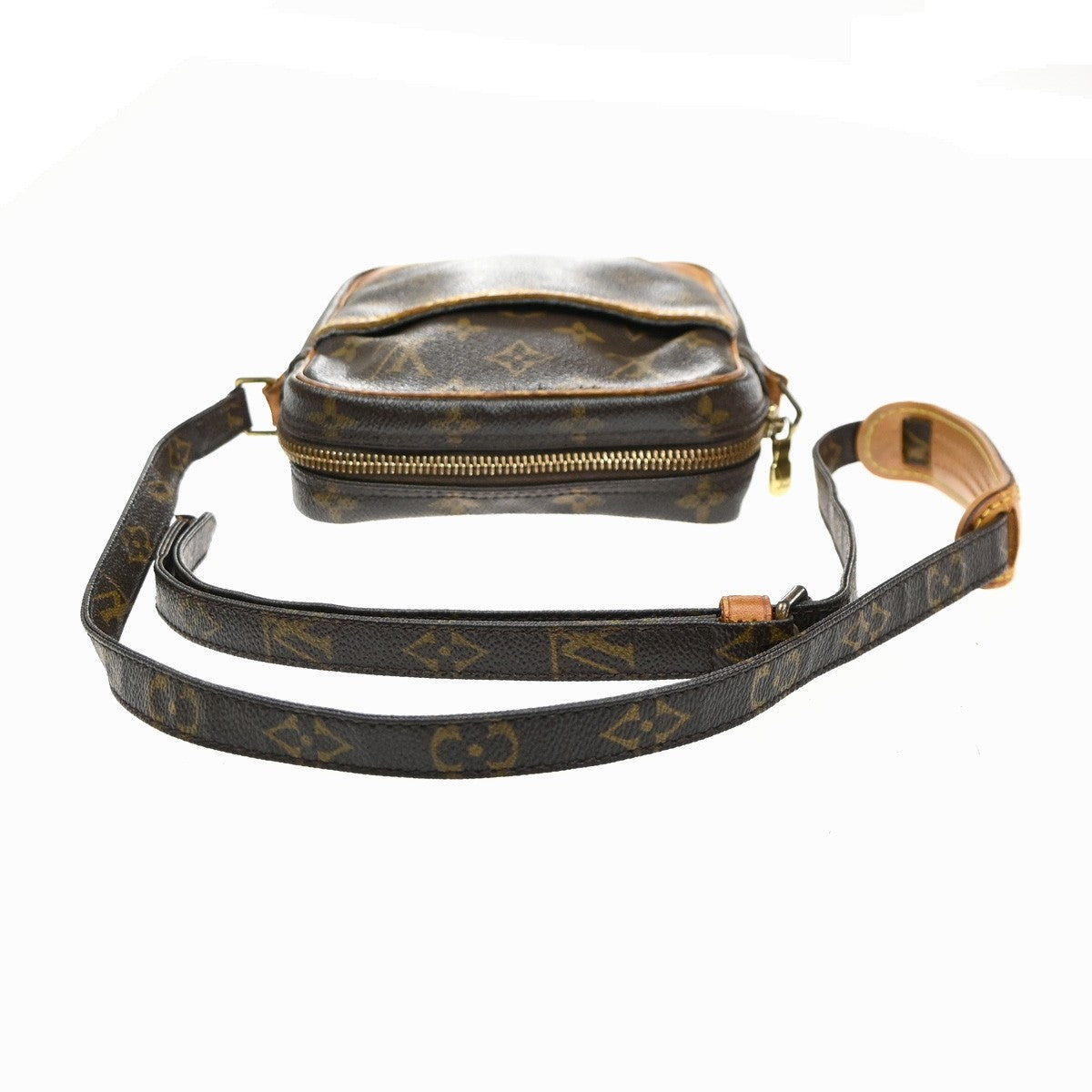 LOUIS VUITTON Danube Shoulder Bag Monogram Leather Brown France M45266 09SA039