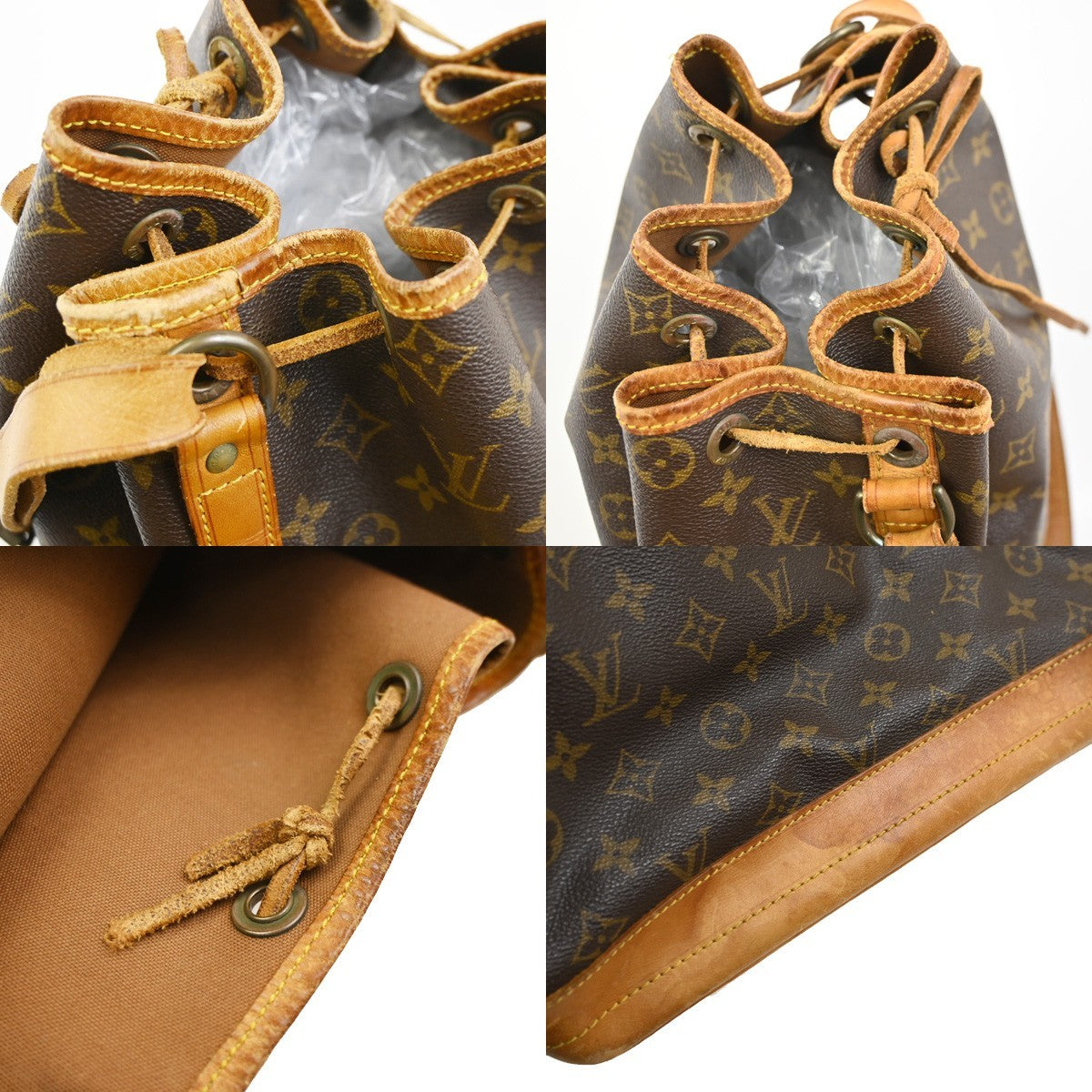 LOUIS VUITTON Noe GM Drawstring Shoulder Bag Monogram Leather BN M42224 83SA066
