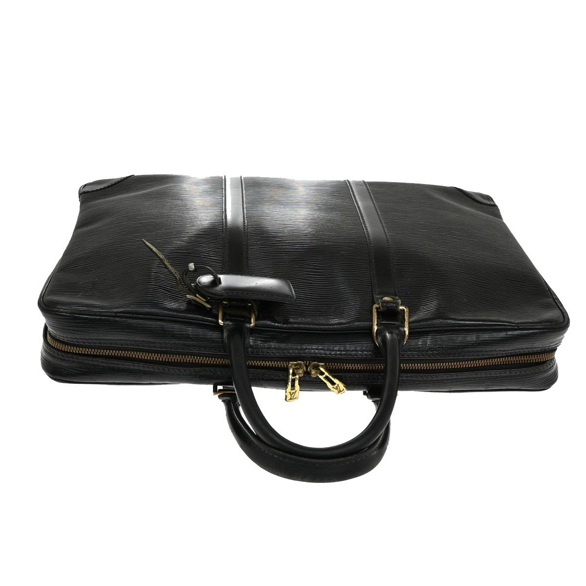 LOUIS VUITTON Porte Documents Voyage Briefcase Hand Bag Epi Black M54472 05YH375