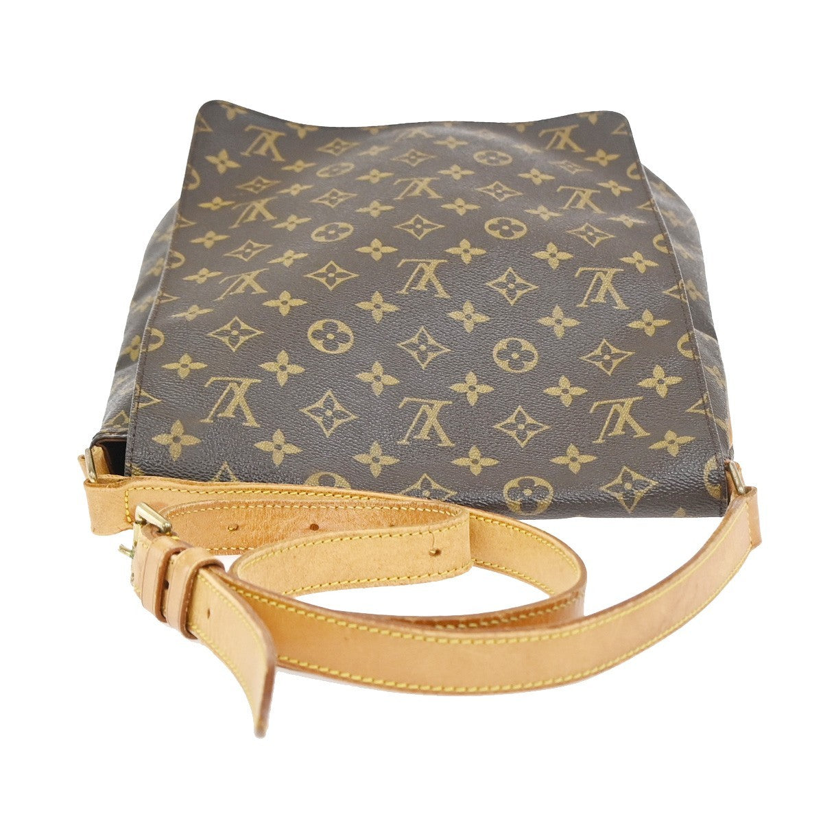 LOUIS VUITTON Musette Shoulder Bag Monogram Leather Brown France M51256 39KC891