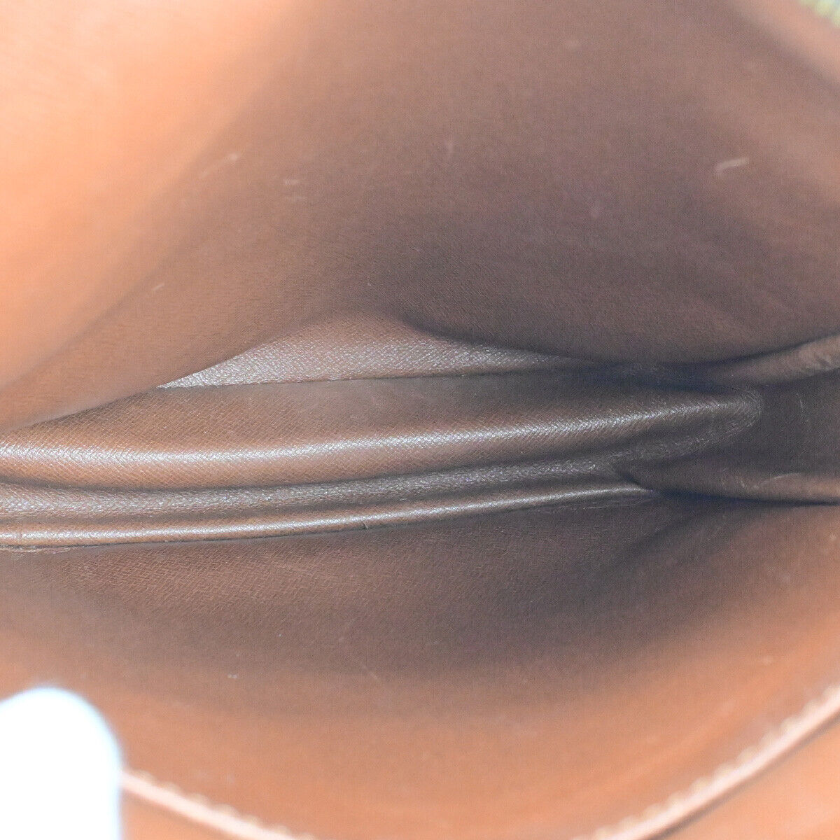 LOUIS VUITTON Logo Danube MM Shoulder Bag Monogram Leather Brown M45264 38SJ492