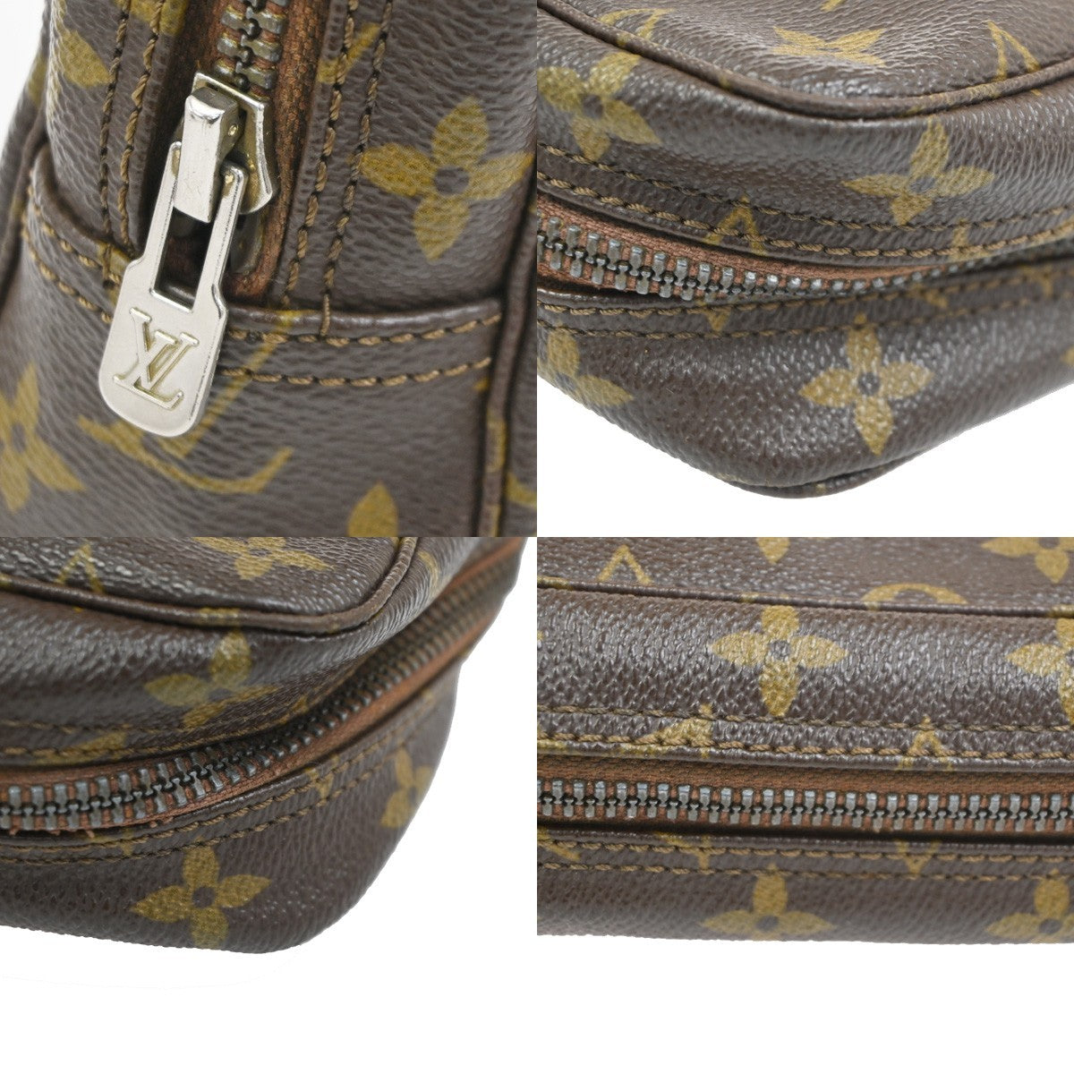 LOUIS VUITTON Trousse Toilette 23 Clutch Hand Bag Monogram Brown M47524 69CB010