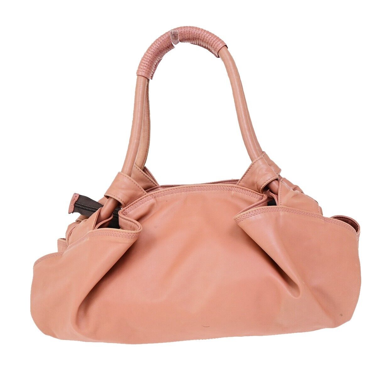 LOEWE Anagram Logos Nappa Aire Hand Bag Leather Pink Made in Spain 62FB185