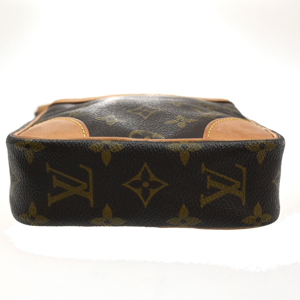 LOUIS VUITTON Danube Shoulder Bag Monogram Leather Brown France M45266 89MA077