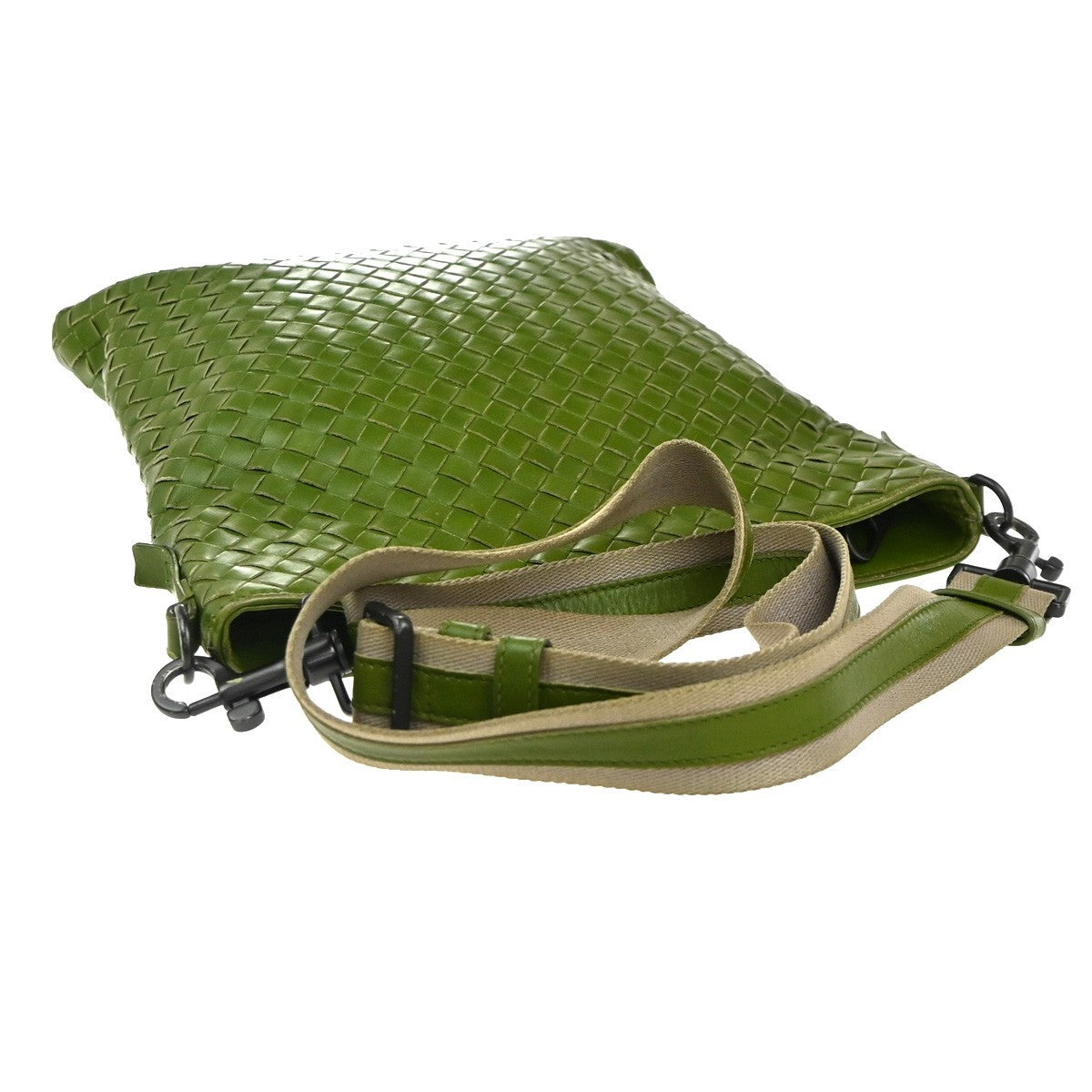 BOTTEGA VENETA Intrecciato Crossbody Shoulder Bag Leather Green Italy 16EG288